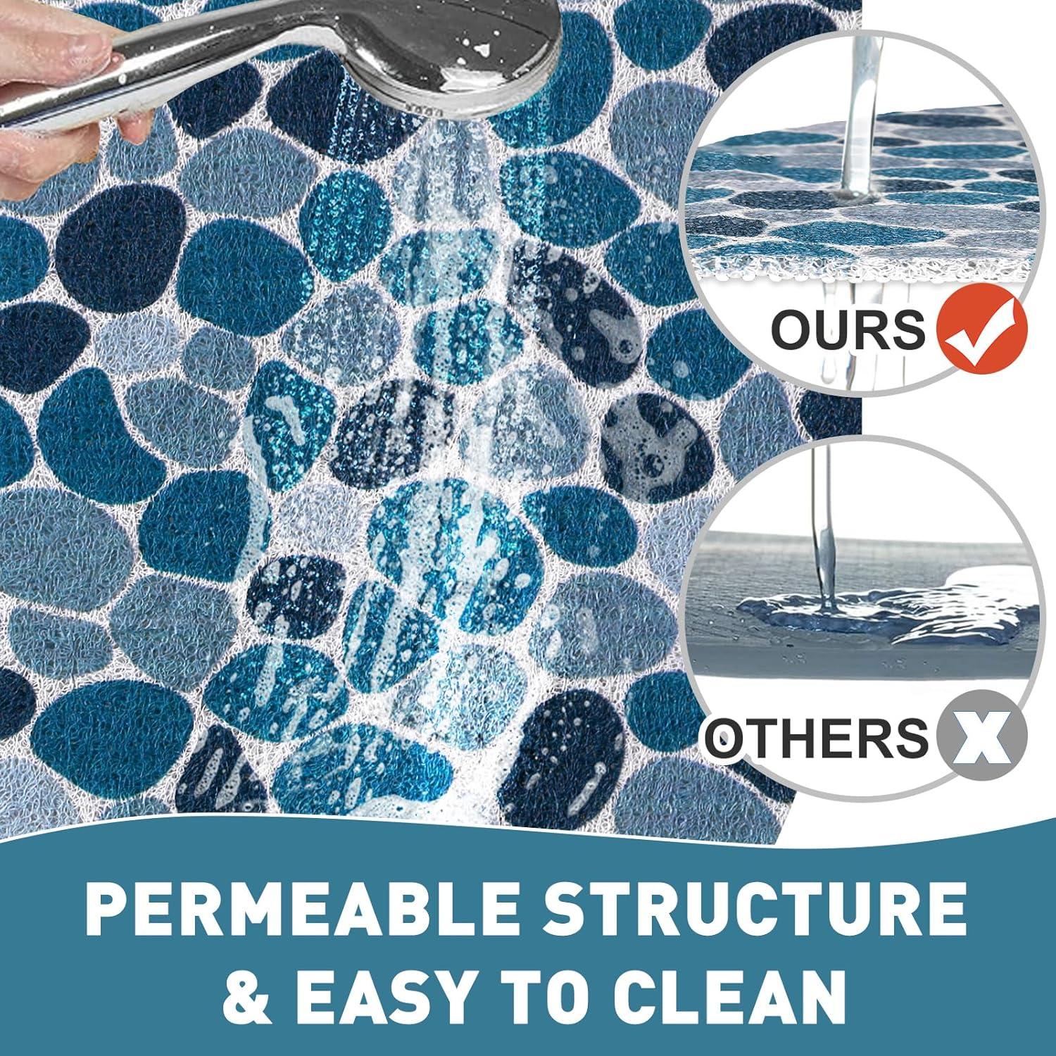 Alfombra de Ducha Antideslizante Mofonky 70x70 cm Triangular