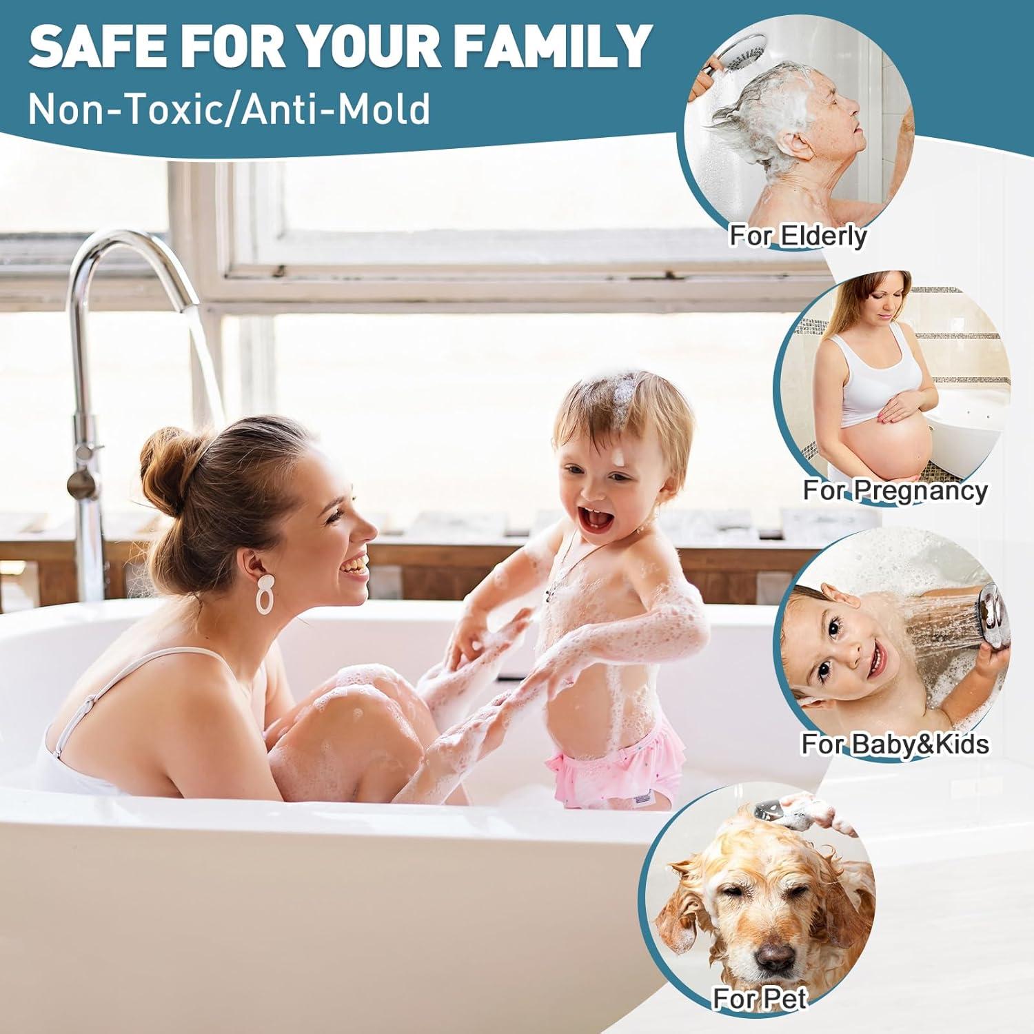 Alfombra de Ducha Antideslizante Mofonky 70x70 cm Triangular