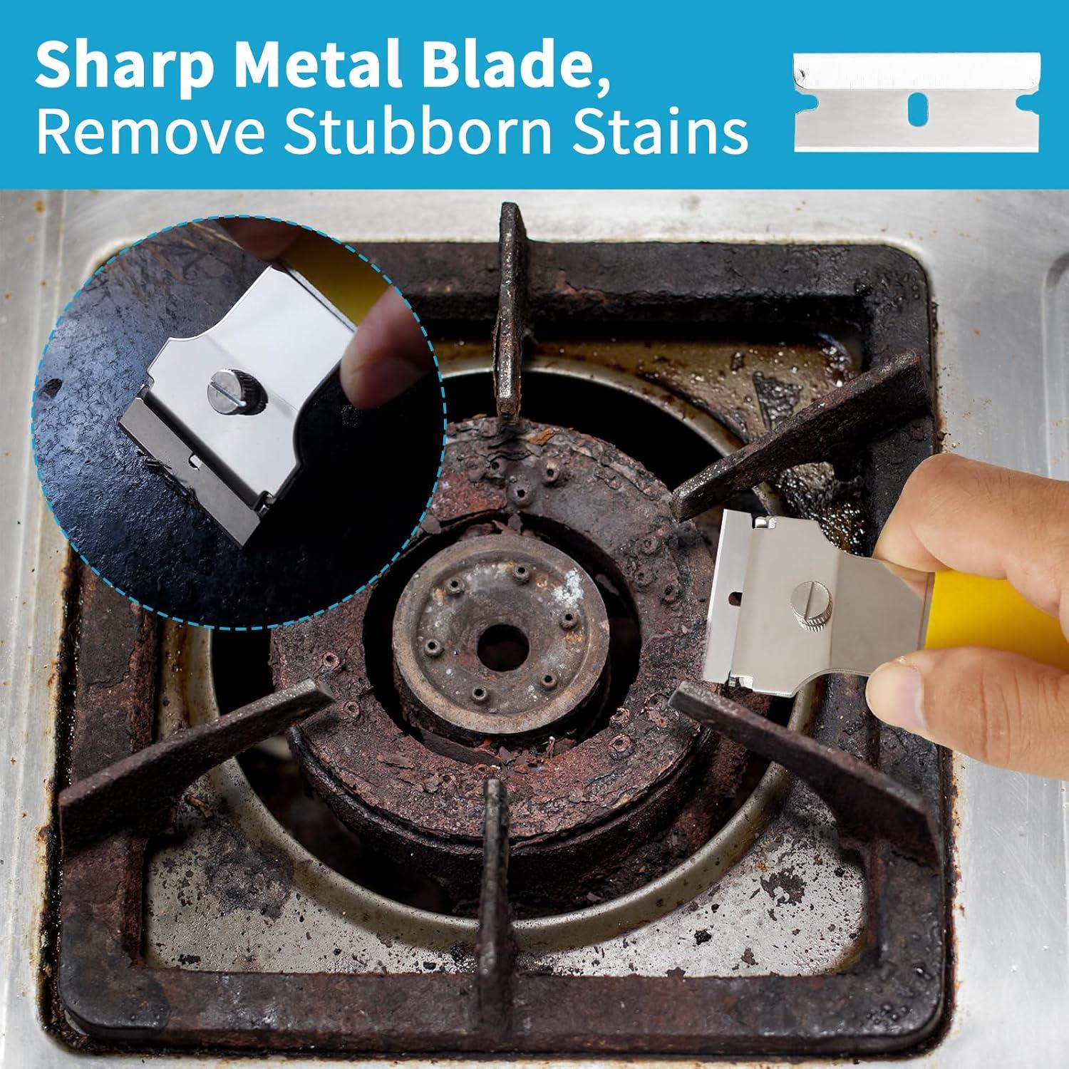 Juego de 2 Raspadores Rechabite con 20 Cuchillas de Metal y Plástico