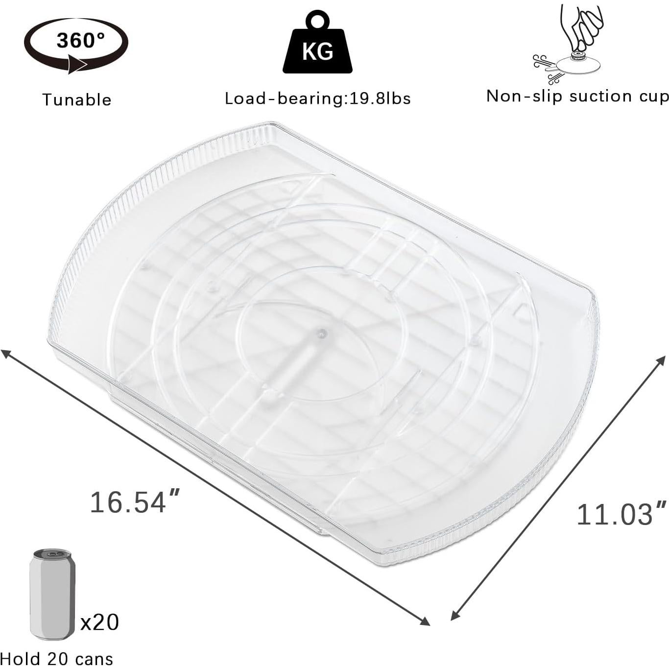 Organizador Giratorio Lazy Susan ROWNYEON 42cm para Refrigerador