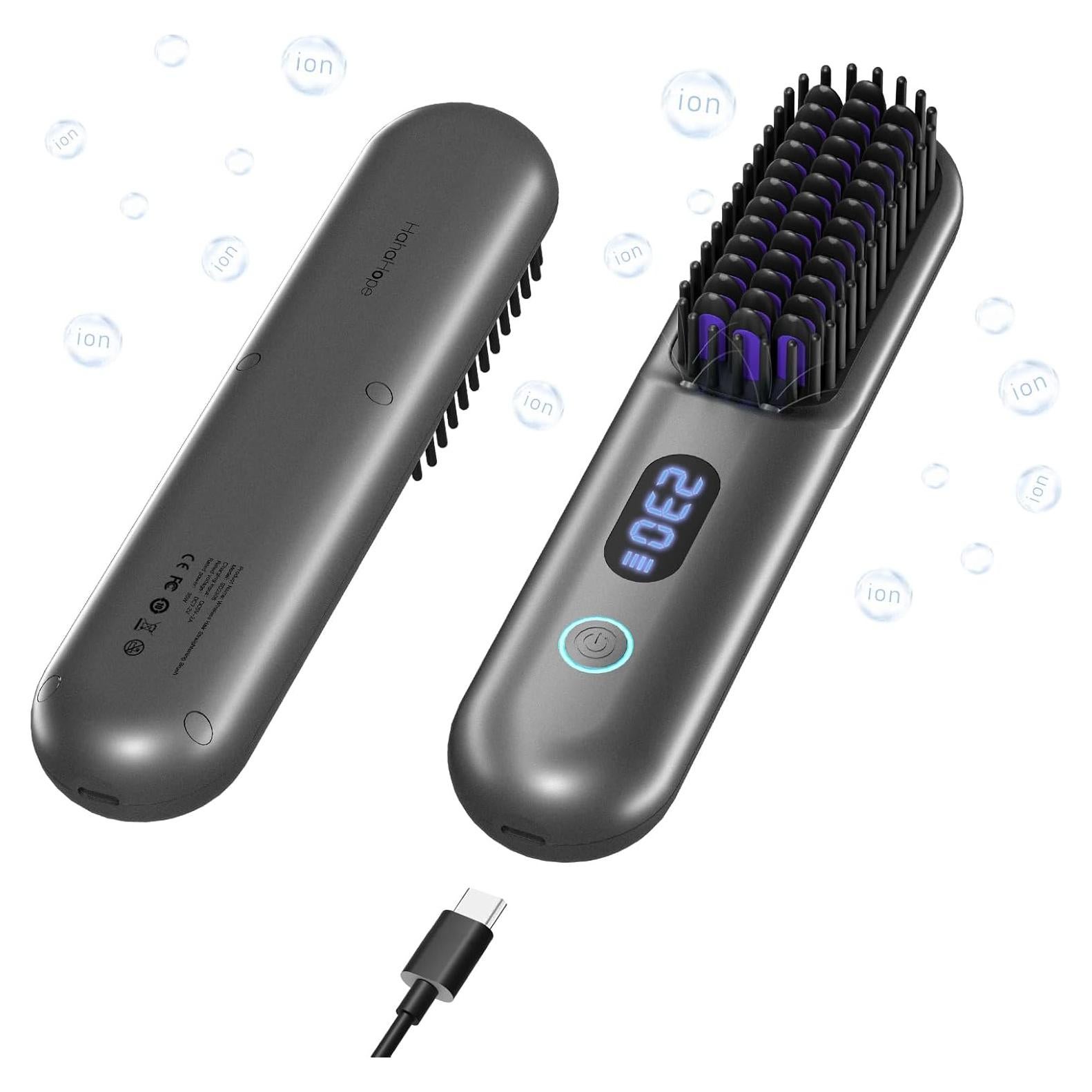 Cepillo Alisador Inalámbrico Hahahope 9600mAh 9 Temperaturas