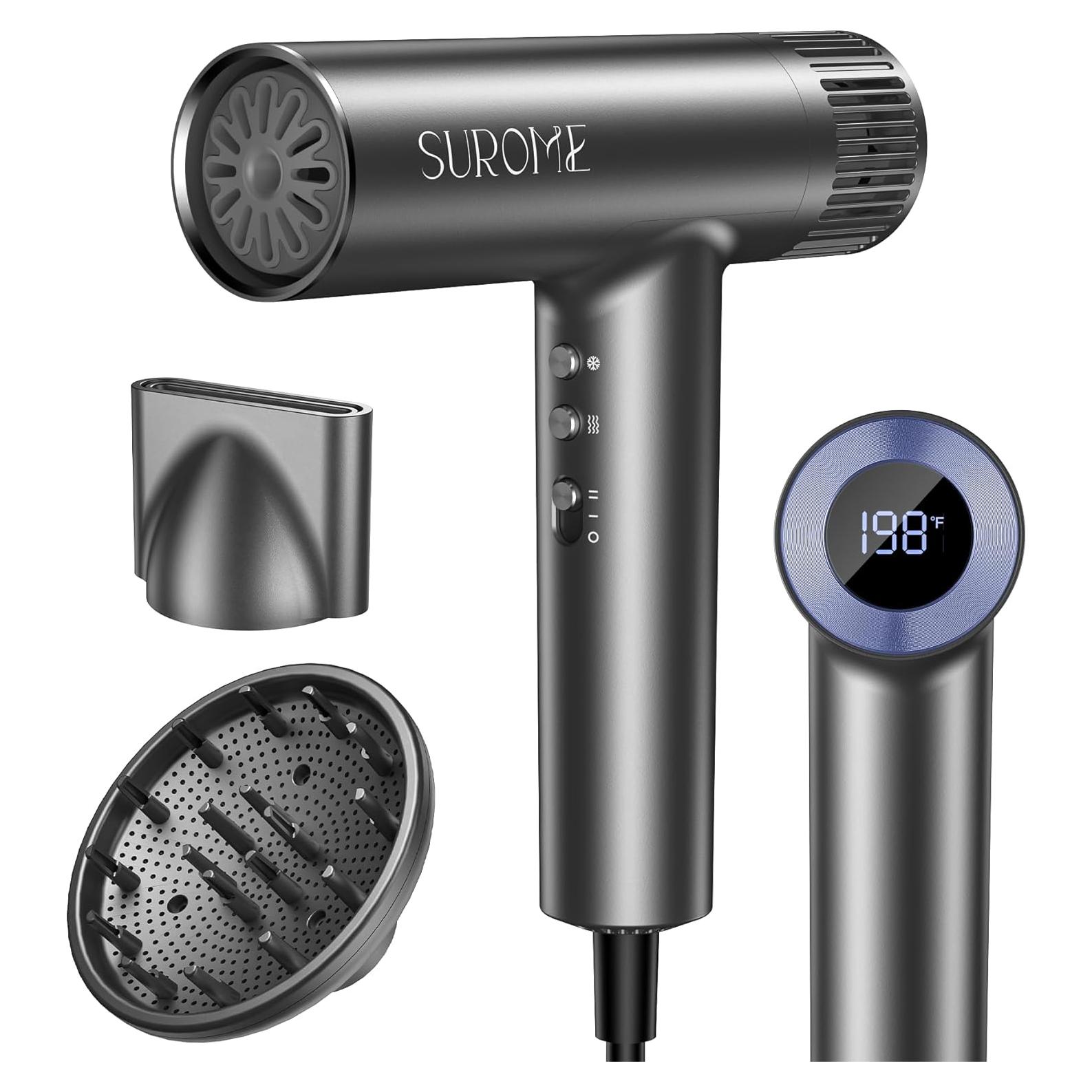 Secador de Pelo SUROME WY-HD 1300W Motor Sin Escobillas Gris