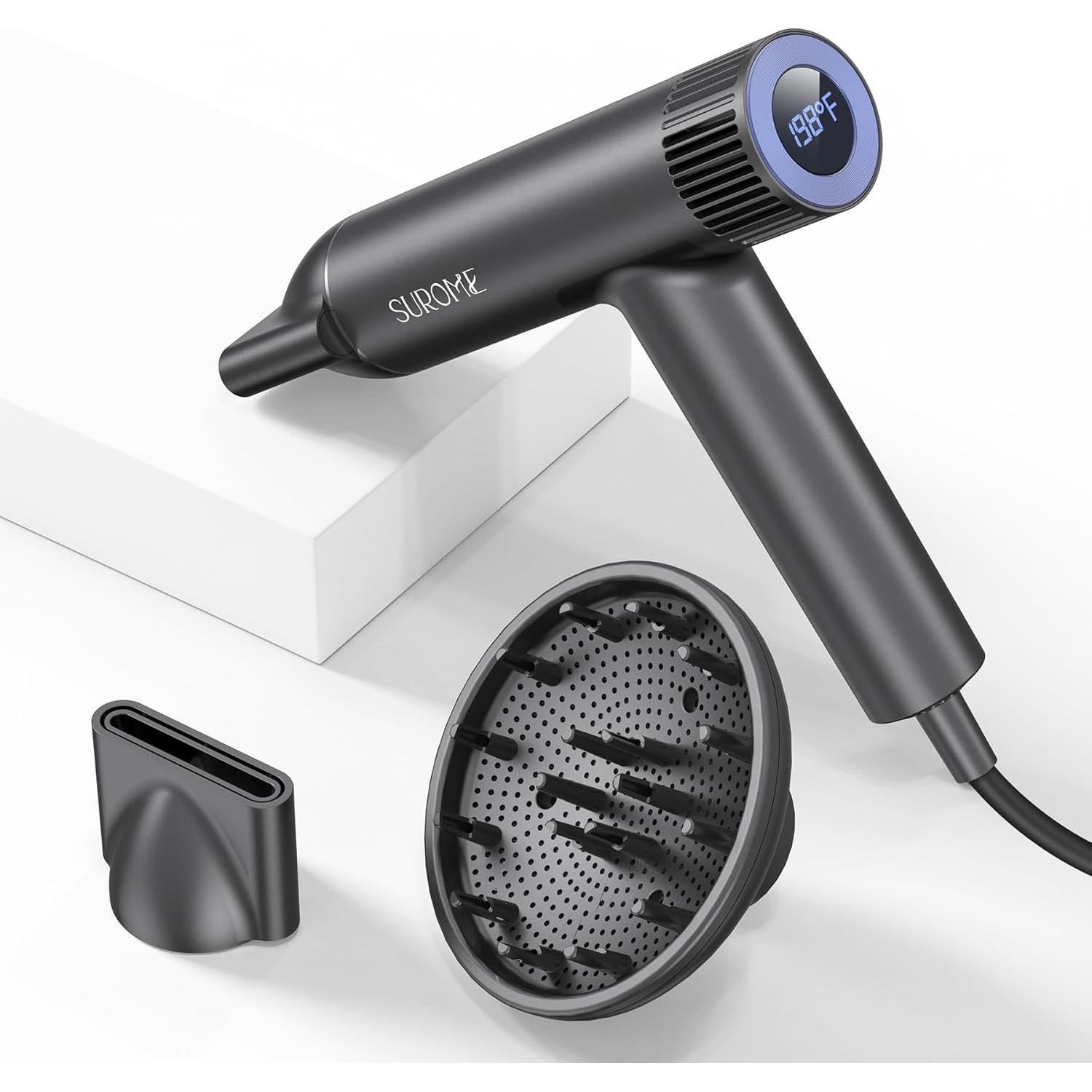 Secador de Pelo SUROME WY-HD 1300W Motor Sin Escobillas Gris