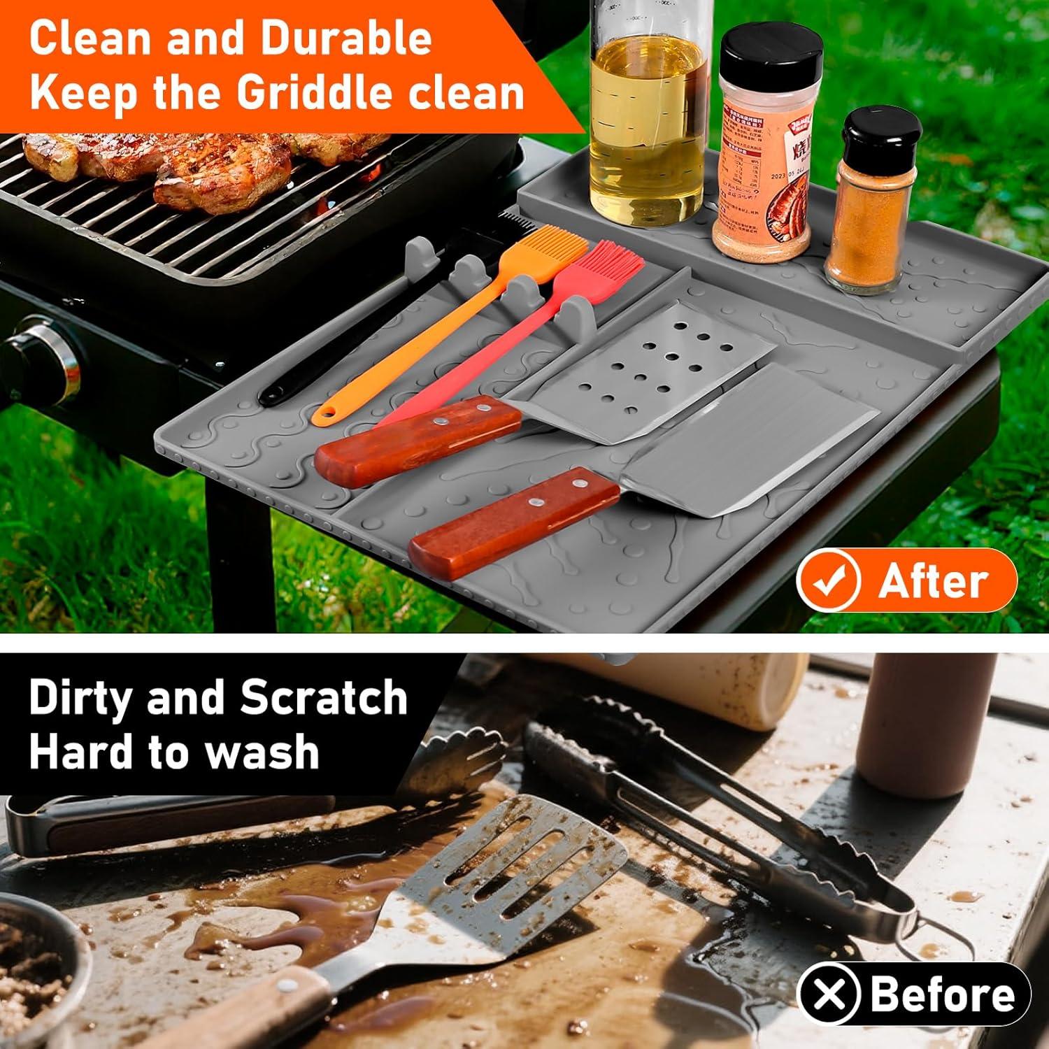 Alfombrilla de Silicona Anehues para Parrilla Blackstone 40.96x29.46cm