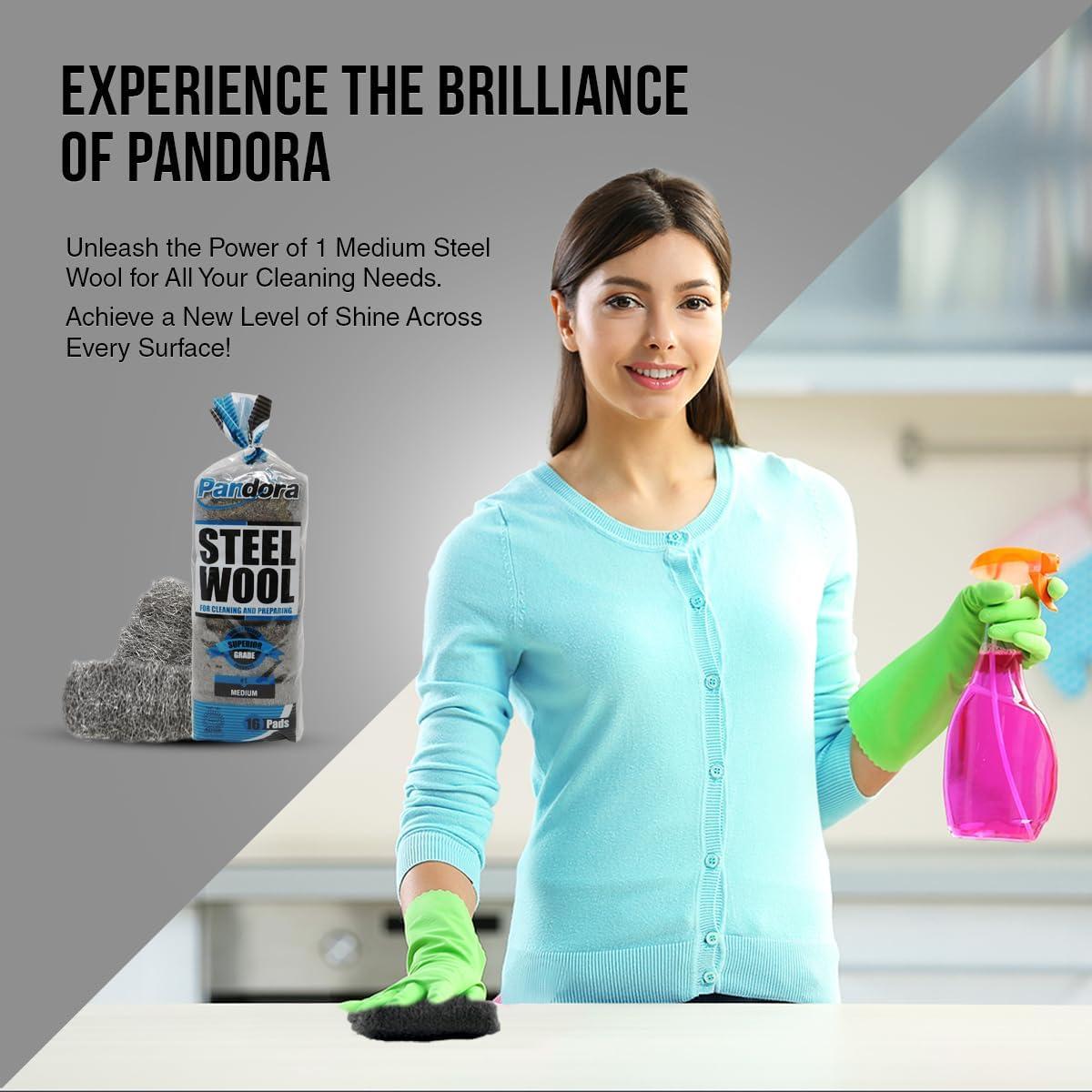 Pandora Lana de Acero #1 - 16 Almohadillas Grado Medio