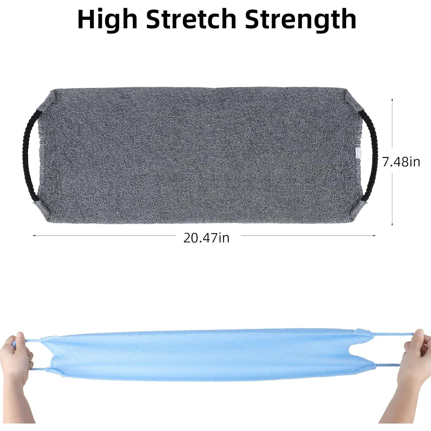 Esfregador de Espalda WOVTE 2 Paquetes Nylon Exfoliante 48x18.5cm