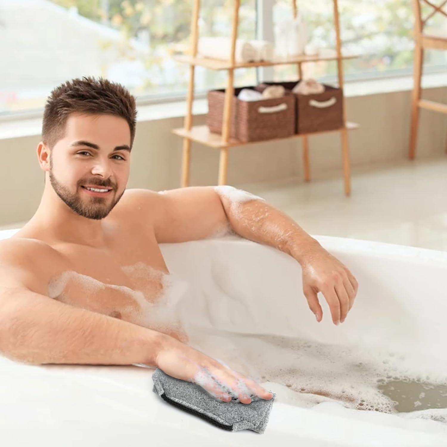 Esfregador de Espalda WOVTE 2 Paquetes Nylon Exfoliante 48x18.5cm