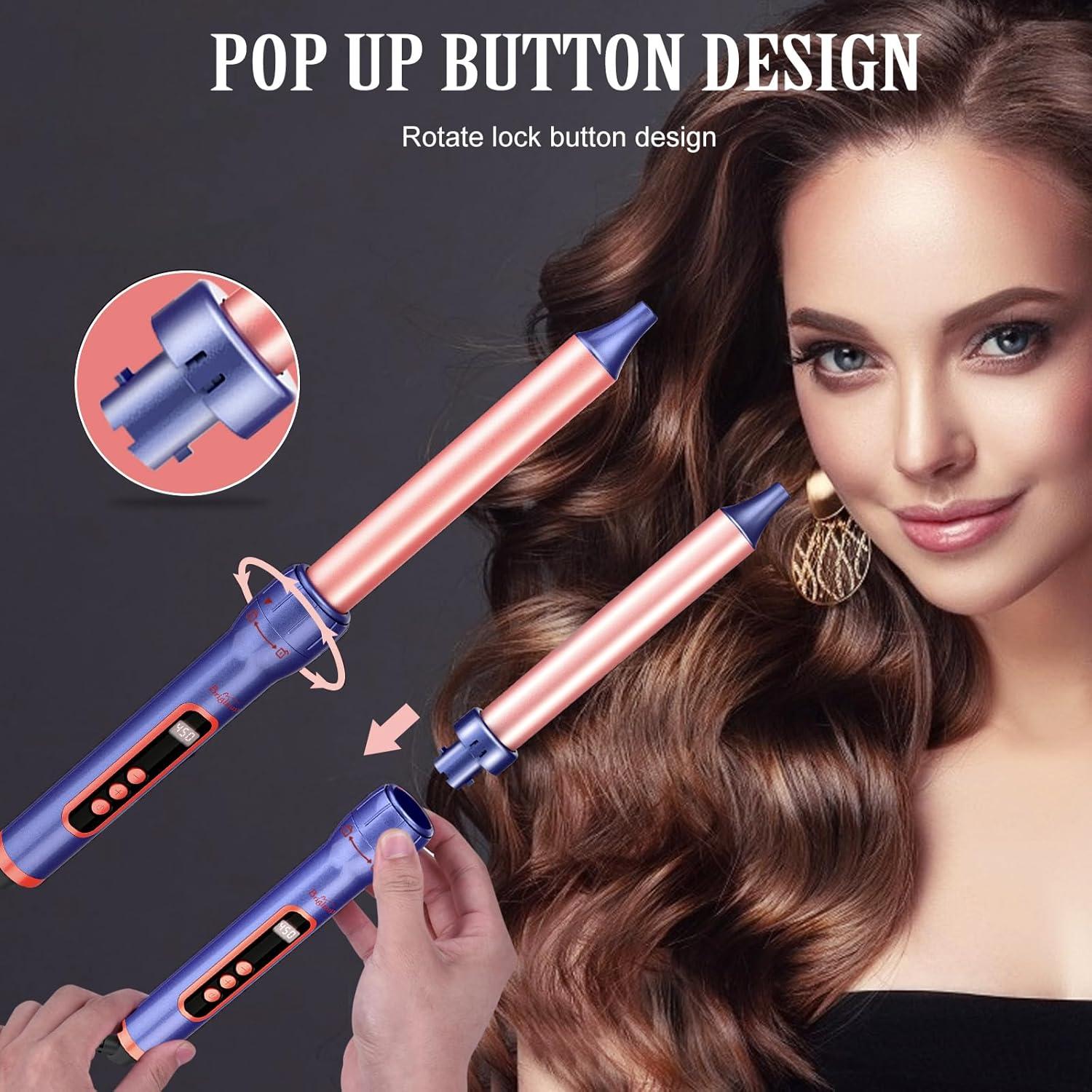 Rizador de Cabello Brightup 5 en 1 con Barriles Intercambiables