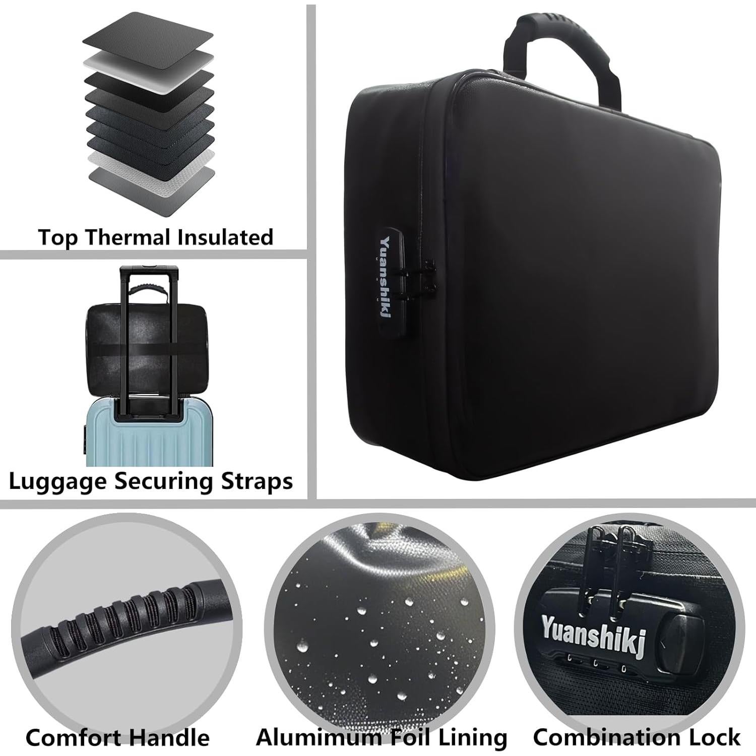 Caja Organizadora de Documentos a Prueba de Fuego Yuanshikj 38.4x28.4cm