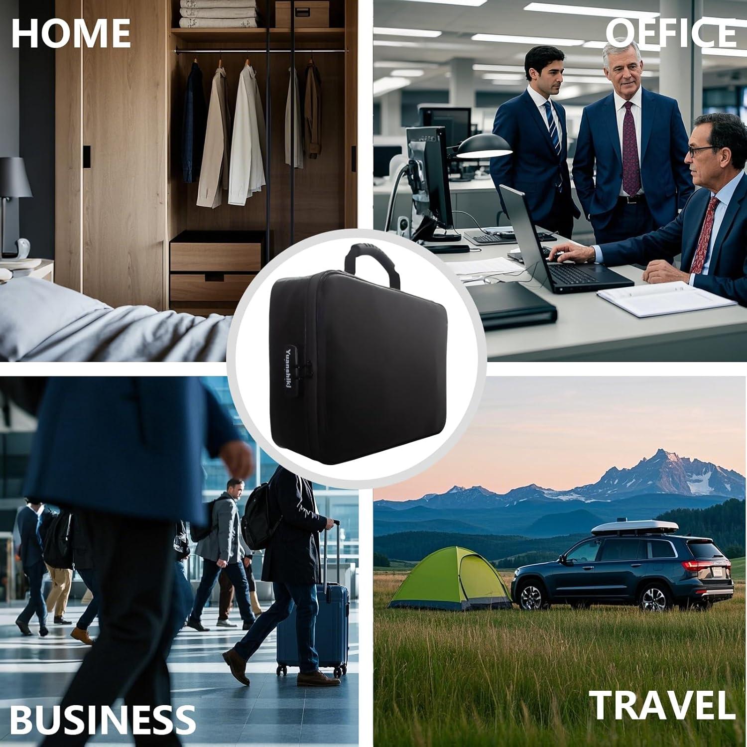 Caja Organizadora de Documentos a Prueba de Fuego Yuanshikj 38.4x28.4cm