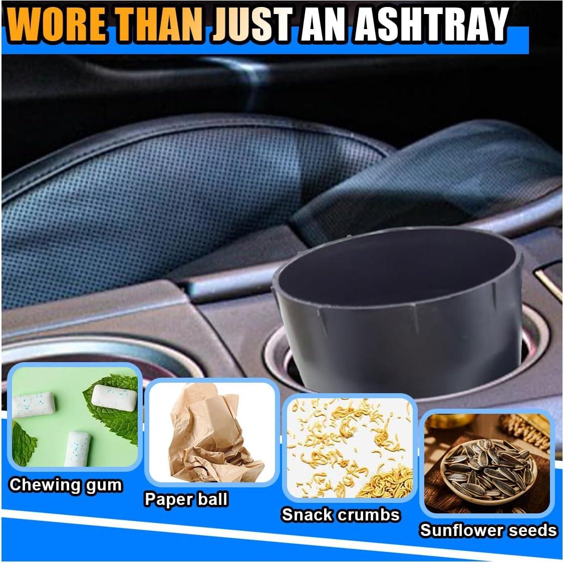 Cenicero Automotriz JOYCOURT Sin Humo Negro 10.7x8 cm