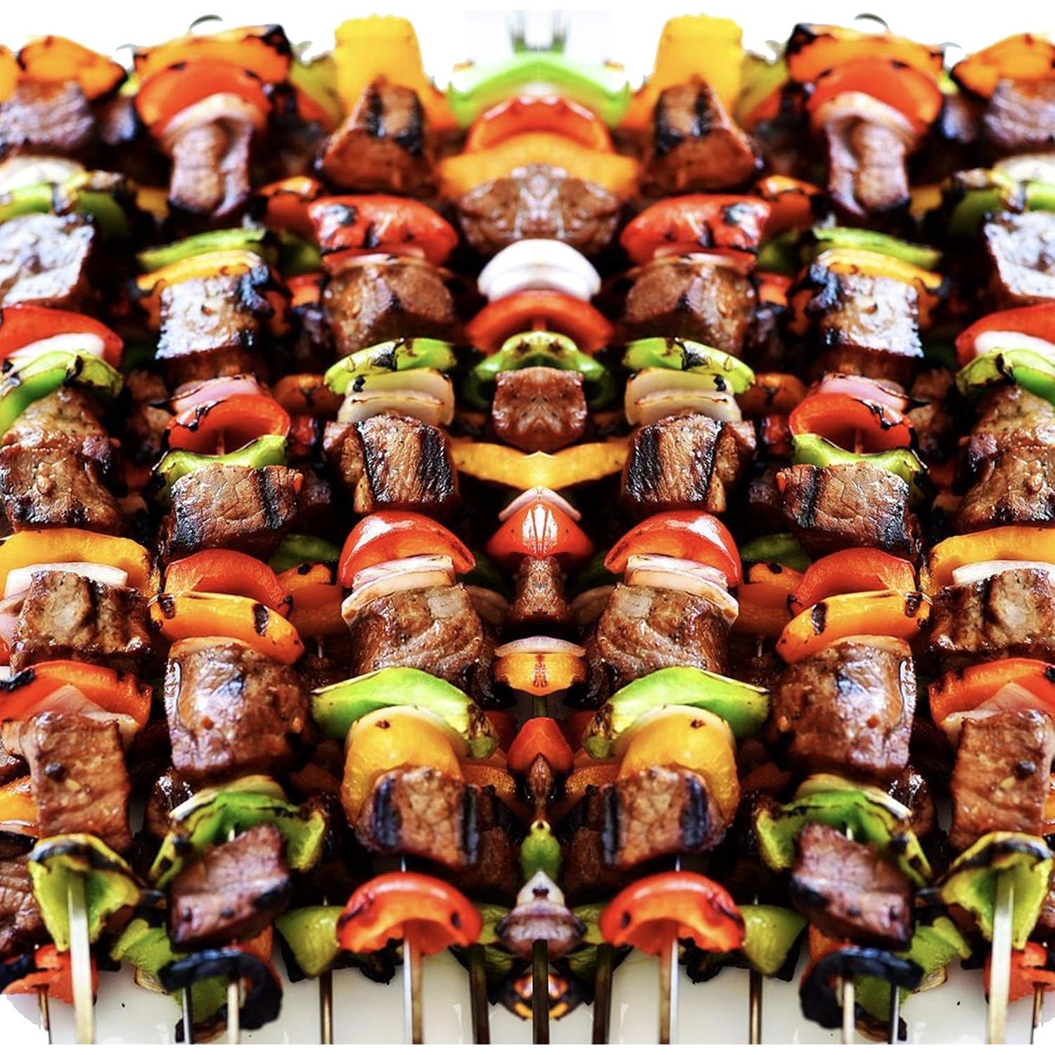 Set de 12 Pinchos de Kebab Antallcky 56 cm Acero Inoxidable