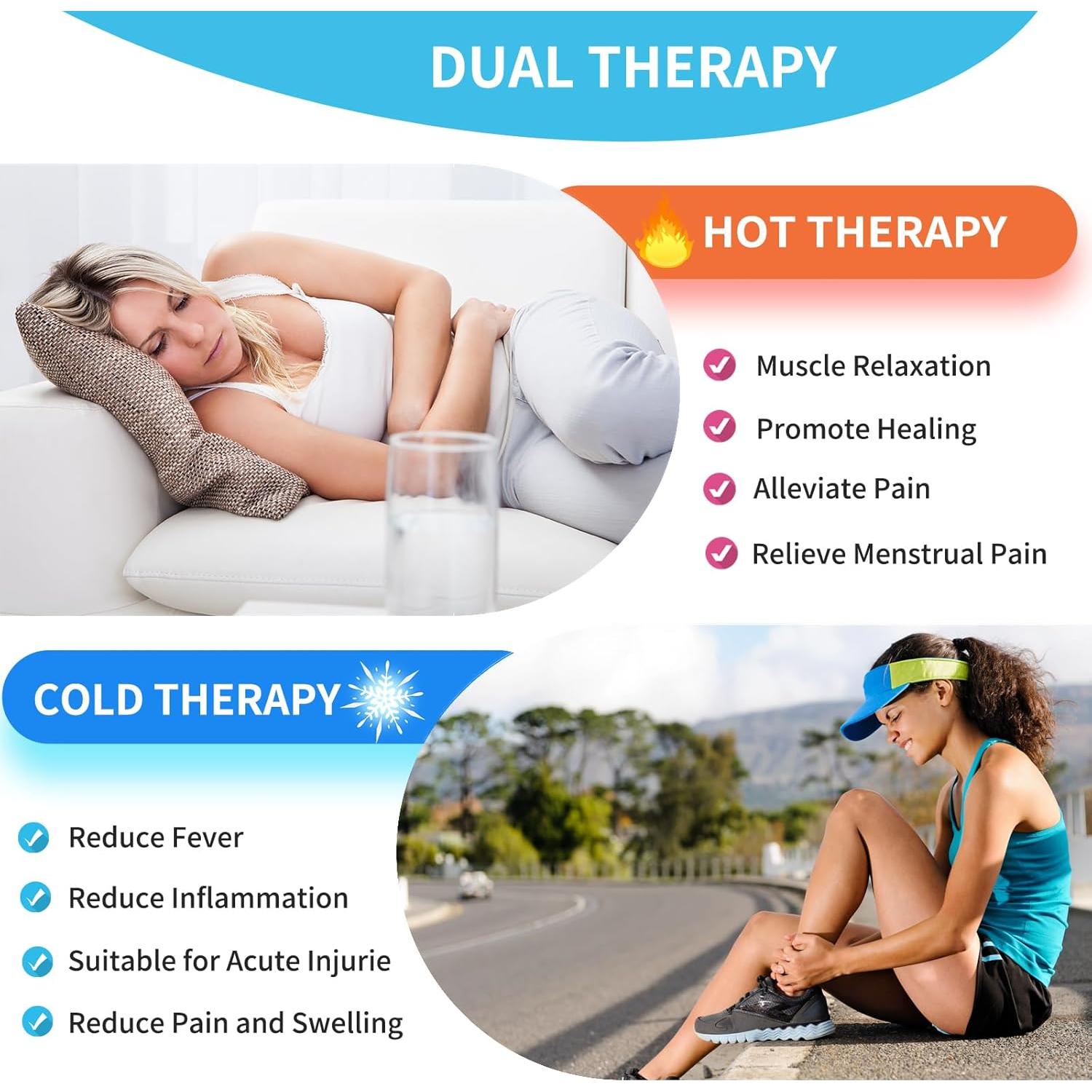 Paquete de 12 Paquetes de Hielo Reutilizables HROOSE Azul