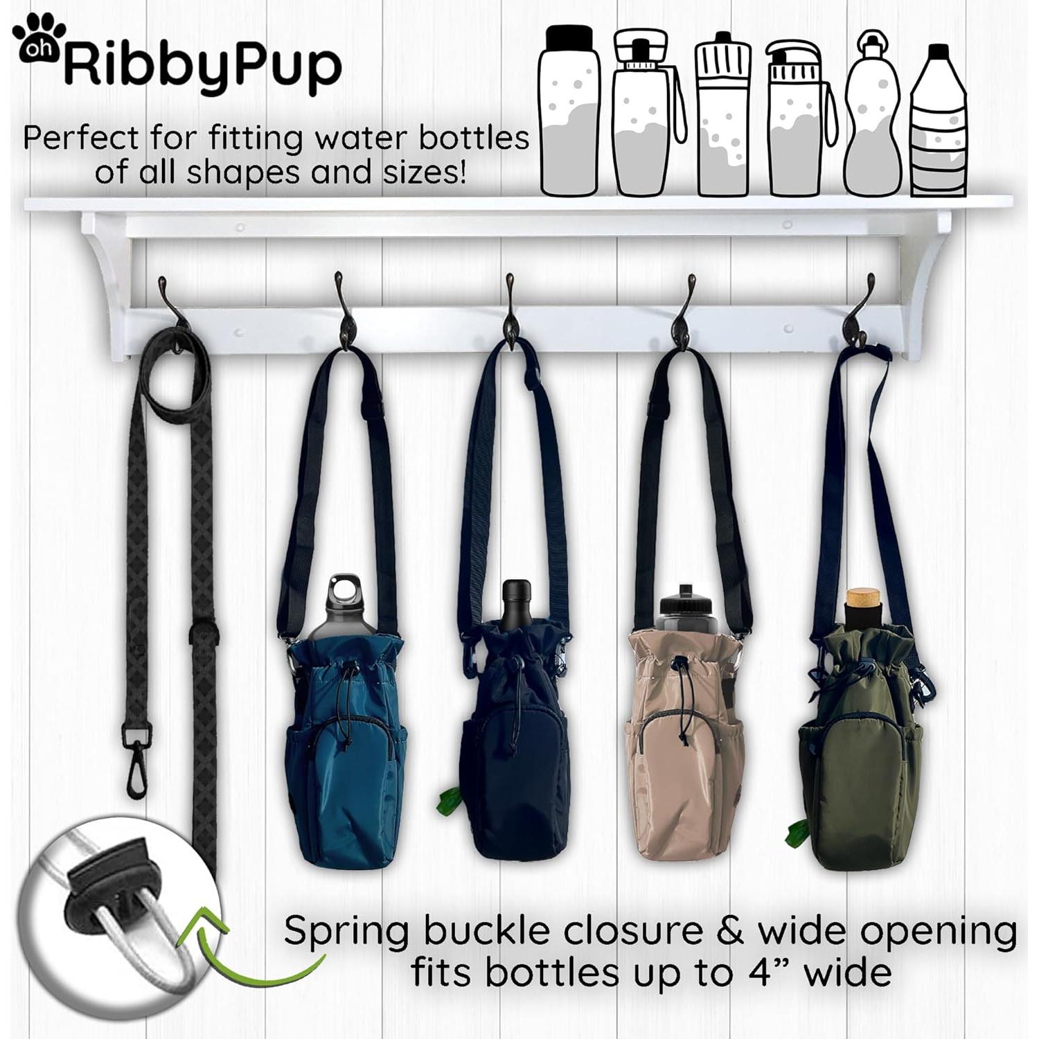 Bolsa Impermeable para Paseo de Perros RibbyPup Verde Militar