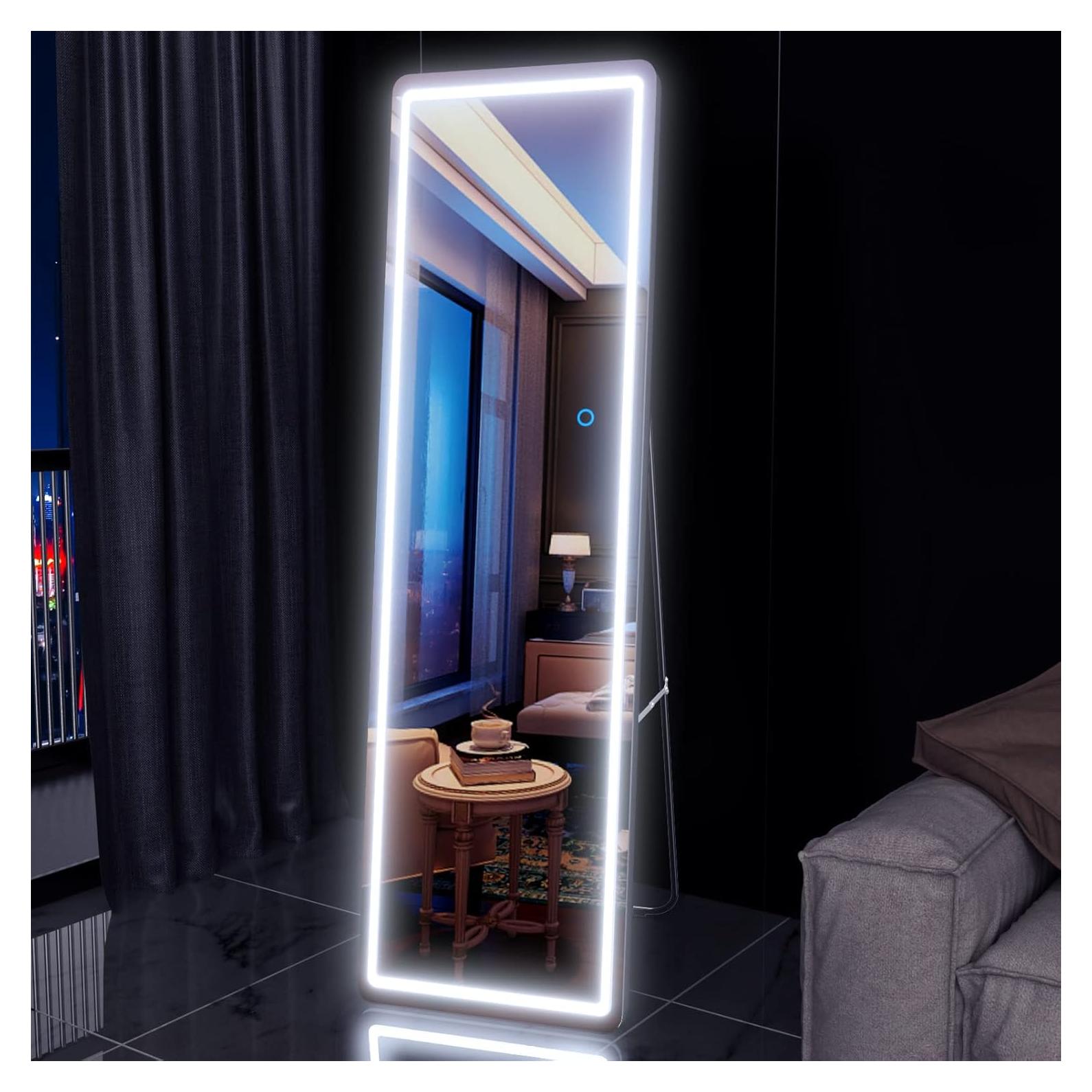 Espejo de Cuerpo Completo LVZORY LED 160 cm x 40.6 cm Regulable