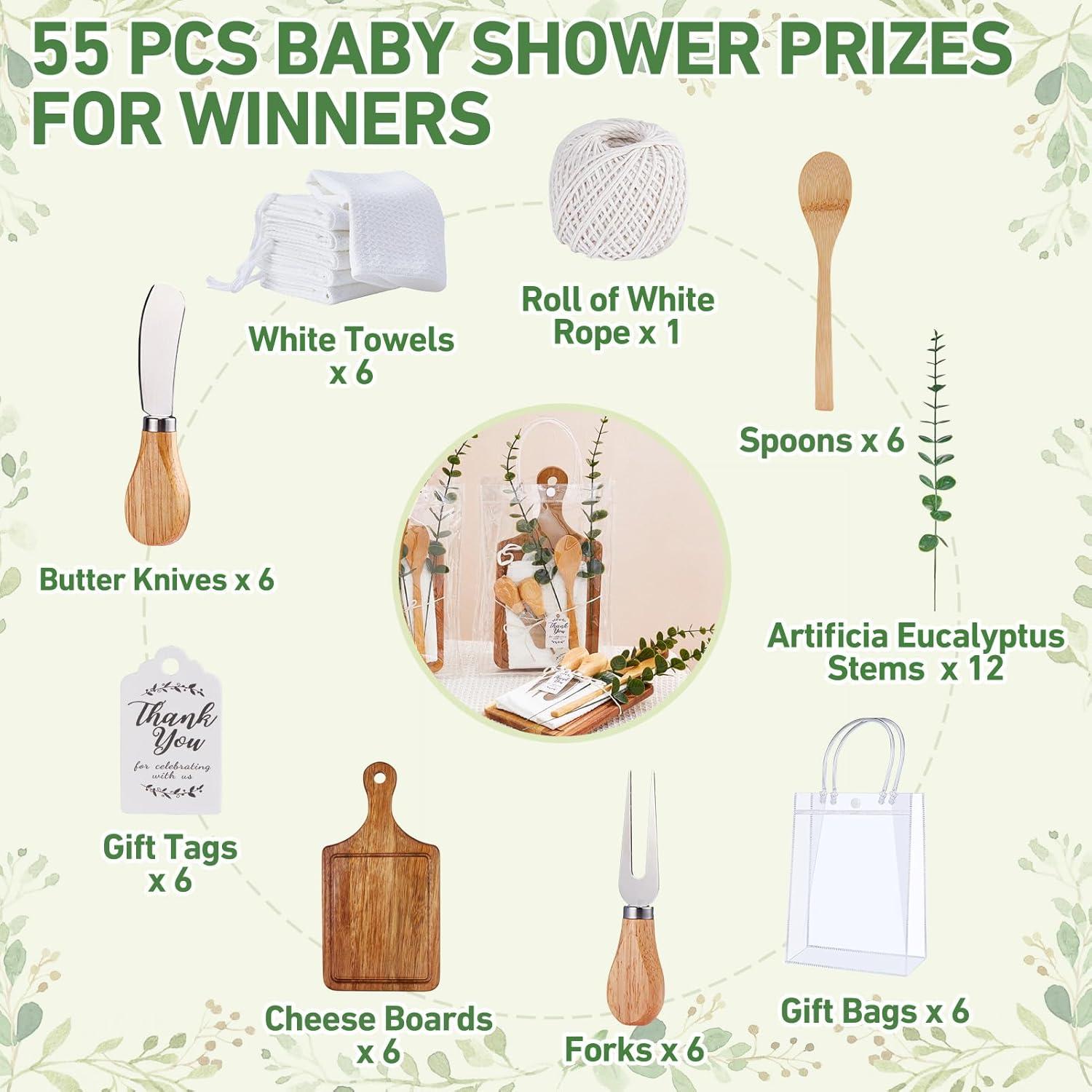 Conjunto de Premios Baby Shower 55 Piezas Rigibright