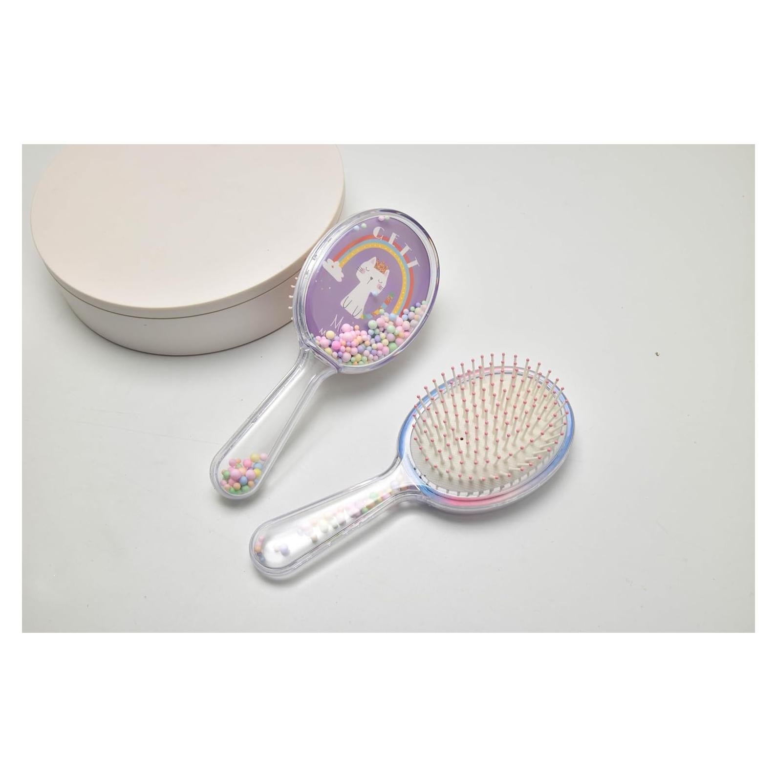 Cepillo Desenredante GETT para Niños y Adultos - Cerdas Suaves, Diseño Gato