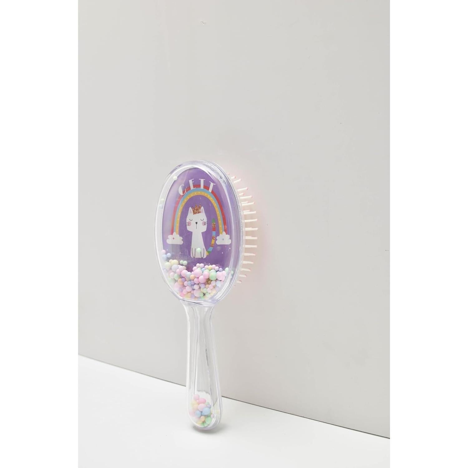 Cepillo Desenredante GETT para Niños y Adultos - Cerdas Suaves, Diseño Gato