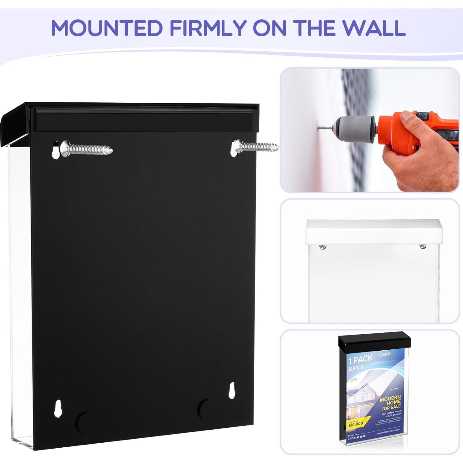 Soporte de Folletos Acrílico Thyle 21.6x27.9cm Impermeable