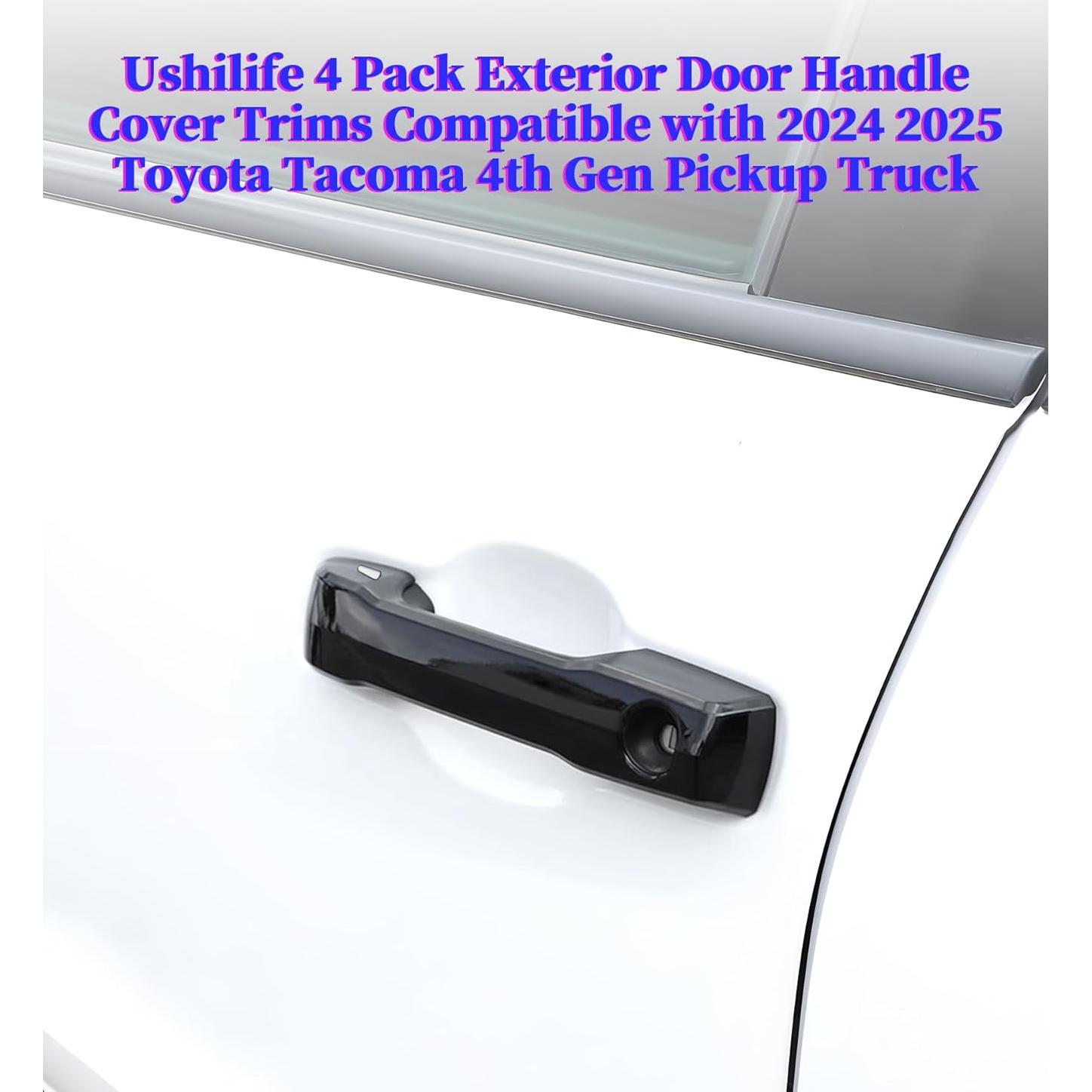 Cubiertas de Manijas de Puerta Exterior Ushilife para Toyota Tacoma 2024-2025