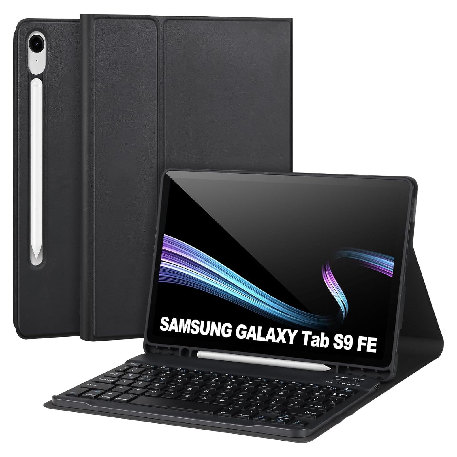 Funda con Teclado Samsung Galaxy Tab S9 FE 10.9" 2023 - Negro