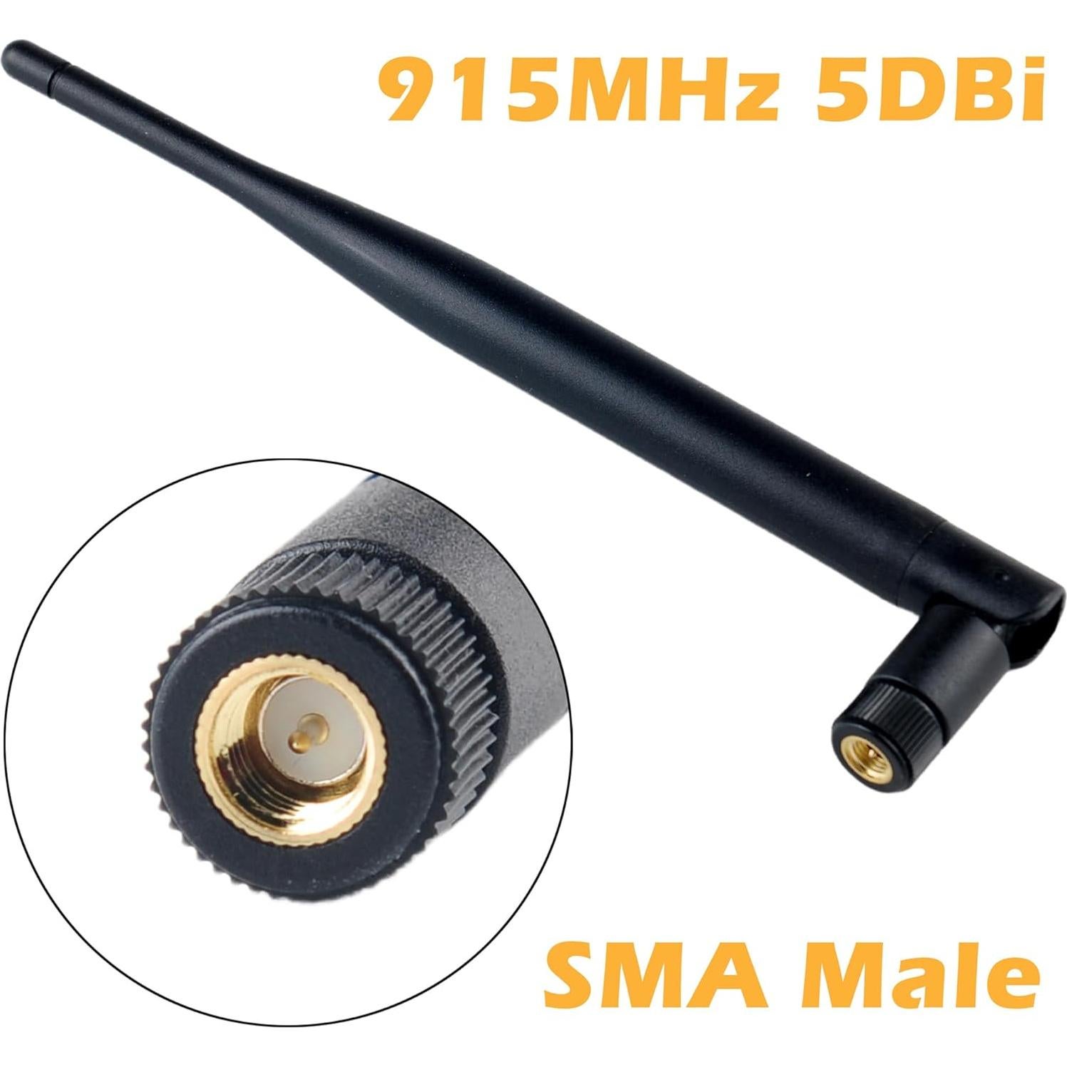 Antena 915MHz Wishiot 5dBi SMA Macho Omni-Direccional 19.5cm