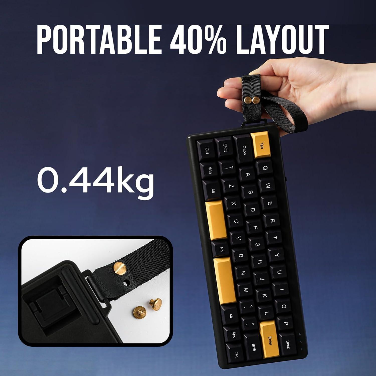 Teclado Mecánico Inalámbrico EPOMAKER TH40 40% RGB Negro