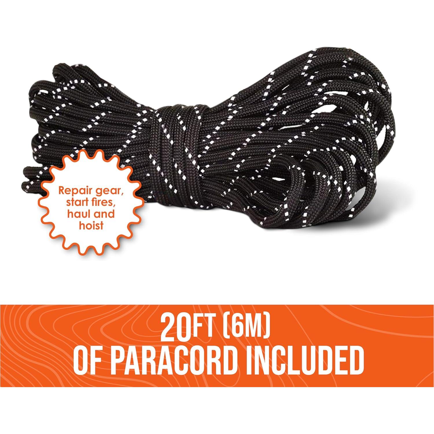 Go Time Gear Survival Life Tent • 2 Person Mylar Emergency Shelter Tube Tent + Paracord • All-Weather Protection for Camping, Hiking, & Survival Kits • Includes Emergency Whistle