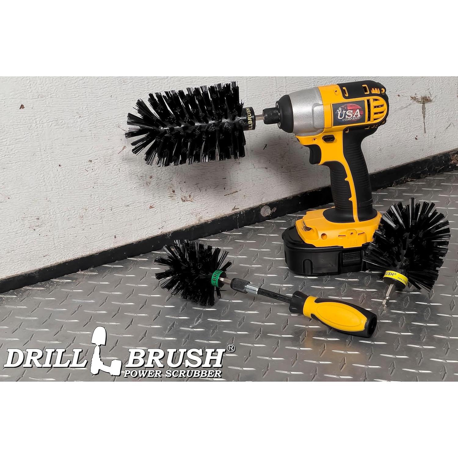 Kit de limpieza para parrilla Drillbrush con cepillos de nylon