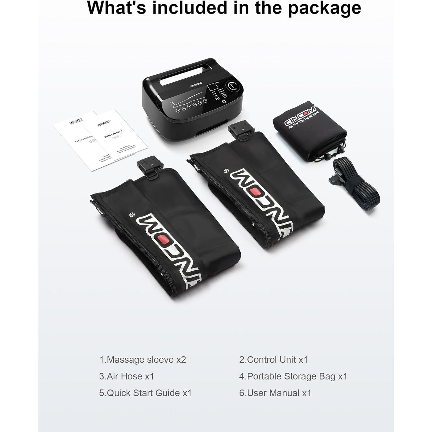 Botas Masajeadoras de Piernas CINCOM - Compresión Dinámica 6 Zonas