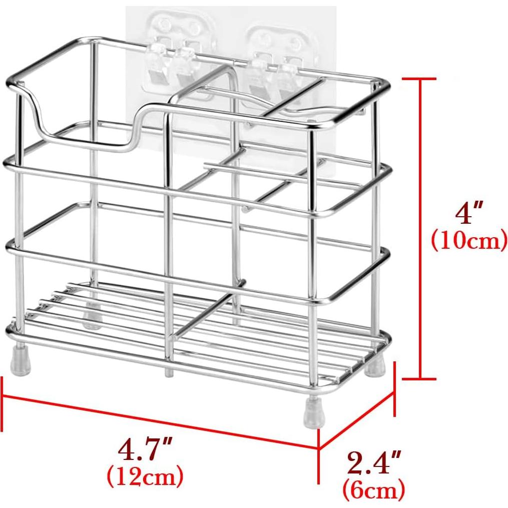 Soporte de Cepillos de Dientes Linkidea Acero Inoxidable 5 Compartimentos