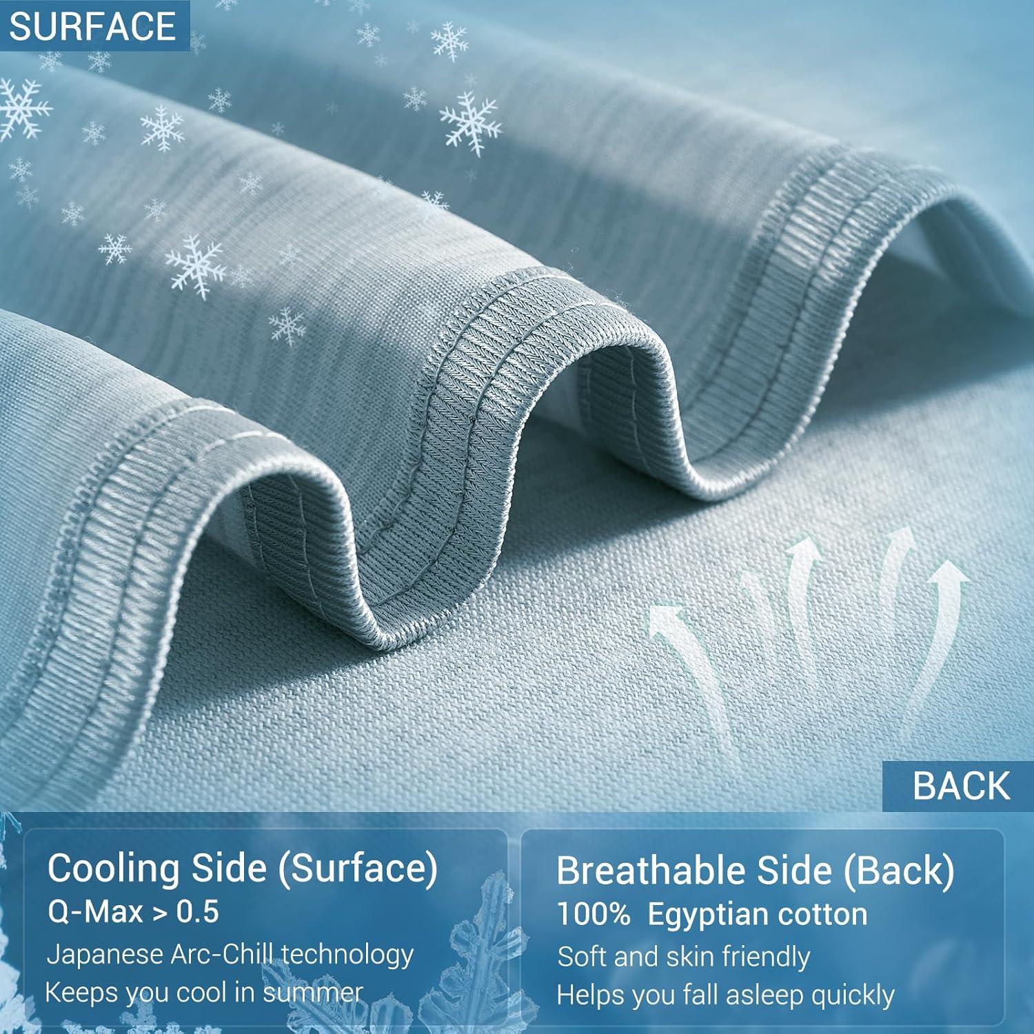 Manta Refrigerante Marchpower Twin 150x200cm Azul Bebé