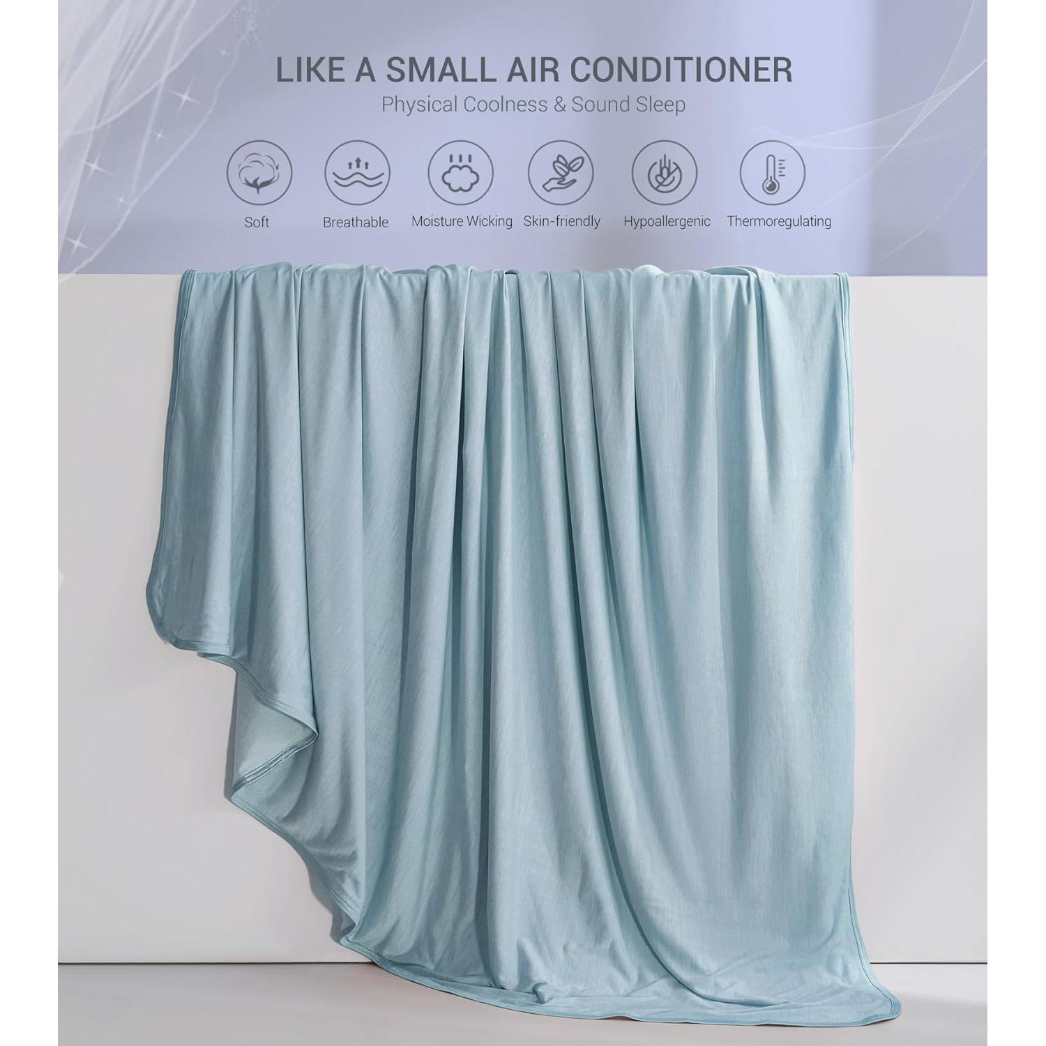 Manta Refrigerante Marchpower Twin 150x200cm Azul Bebé