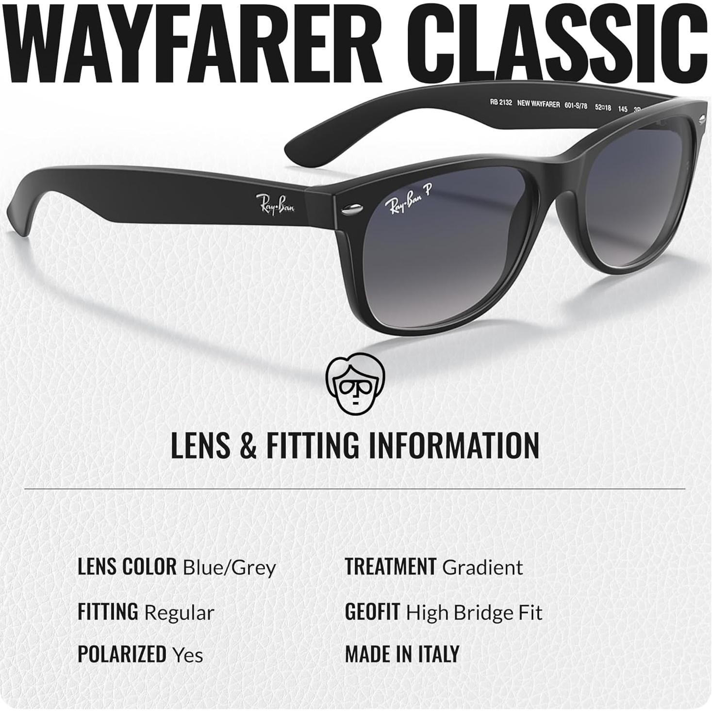 Gafas de Sol Ray-Ban New Wayfarer Cuadradas Polarizadas