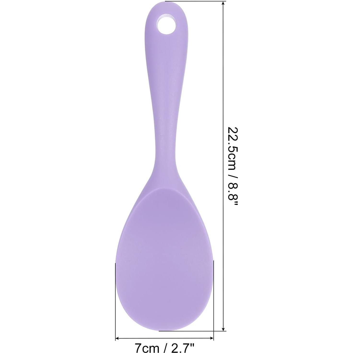 Cucharón de Arroz Silicona Antiadherente uxcell - 2 Piezas Morado