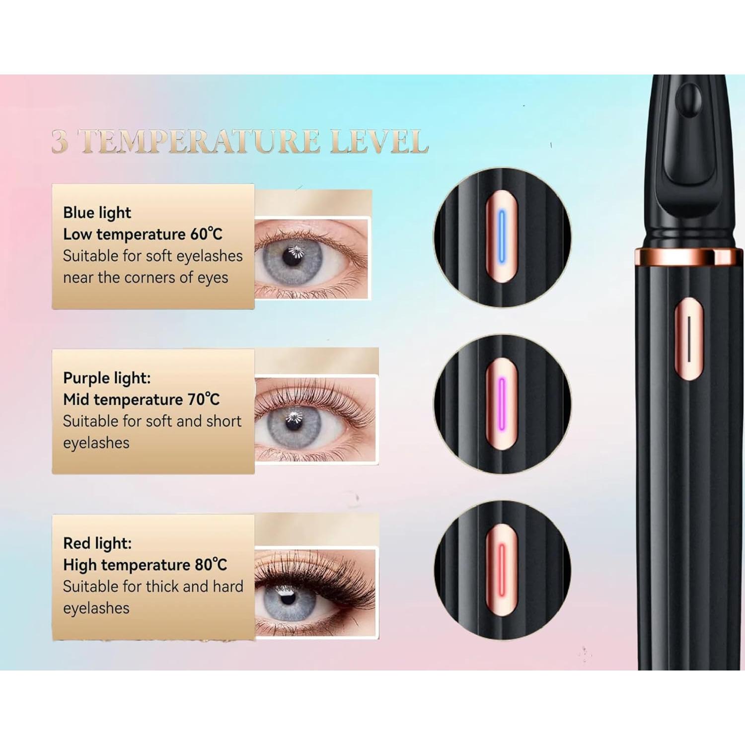 Rizador de Pestañas Calentado FOREVIVE 2-en-1 Hipoalergénico