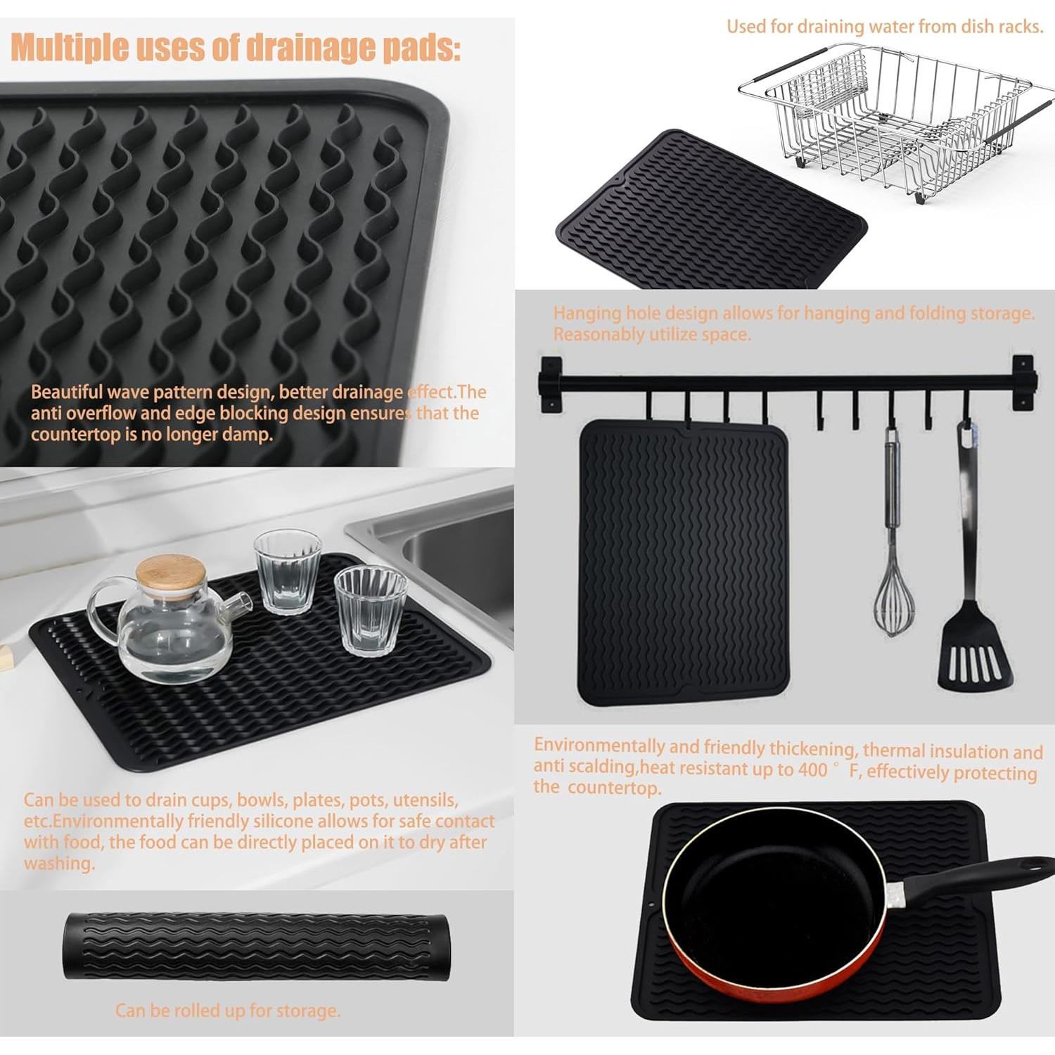 Escurridor de Platos NiuYichee Acero Inoxidable 38.6x27.9 cm