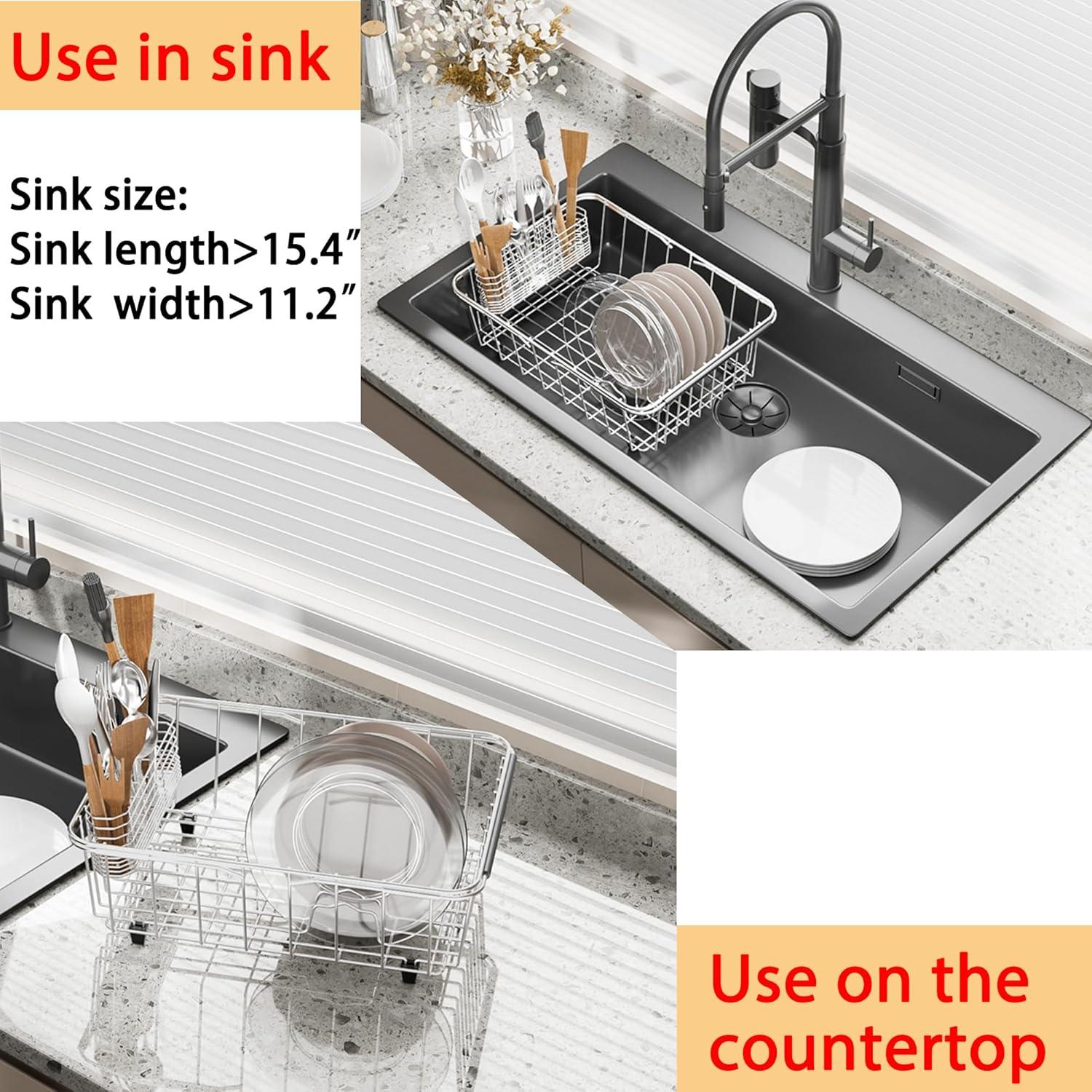 Escurridor de Platos NiuYichee Acero Inoxidable 38.6x27.9 cm