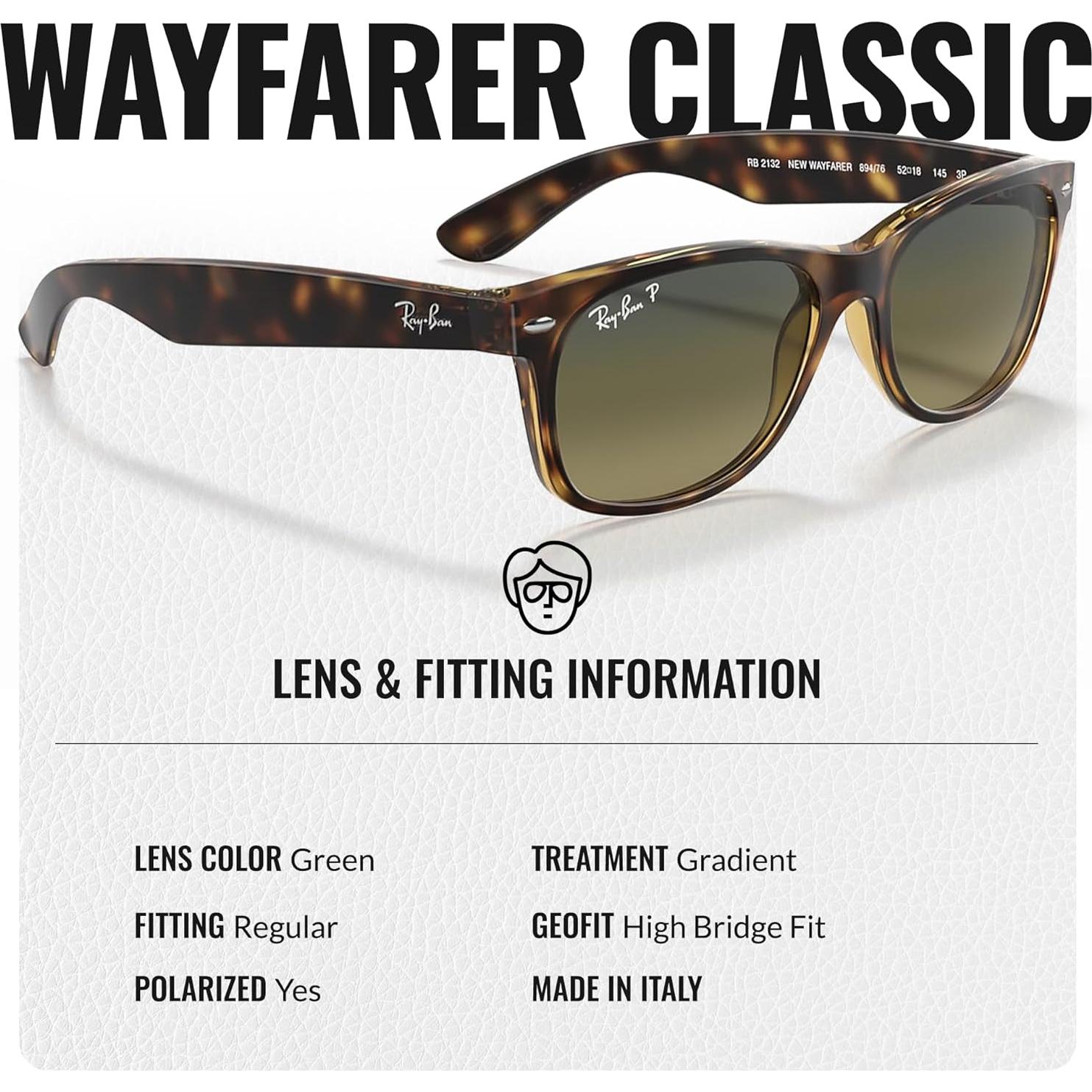 Gafas de Sol Ray-Ban RB2132 New Wayfarer Polarizadas