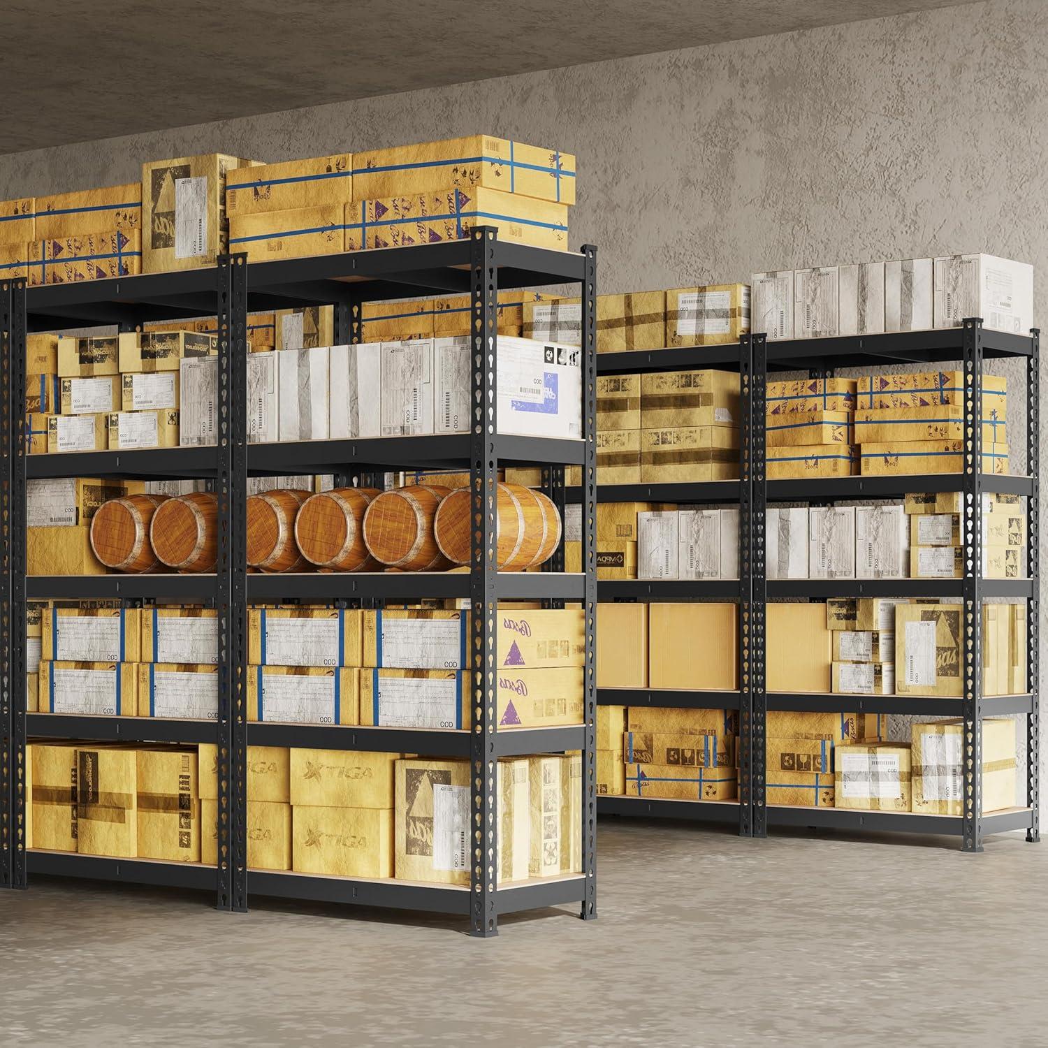 Estante de Almacenamiento Ajustable Yaheetech 5 Niveles 71x30x152cm