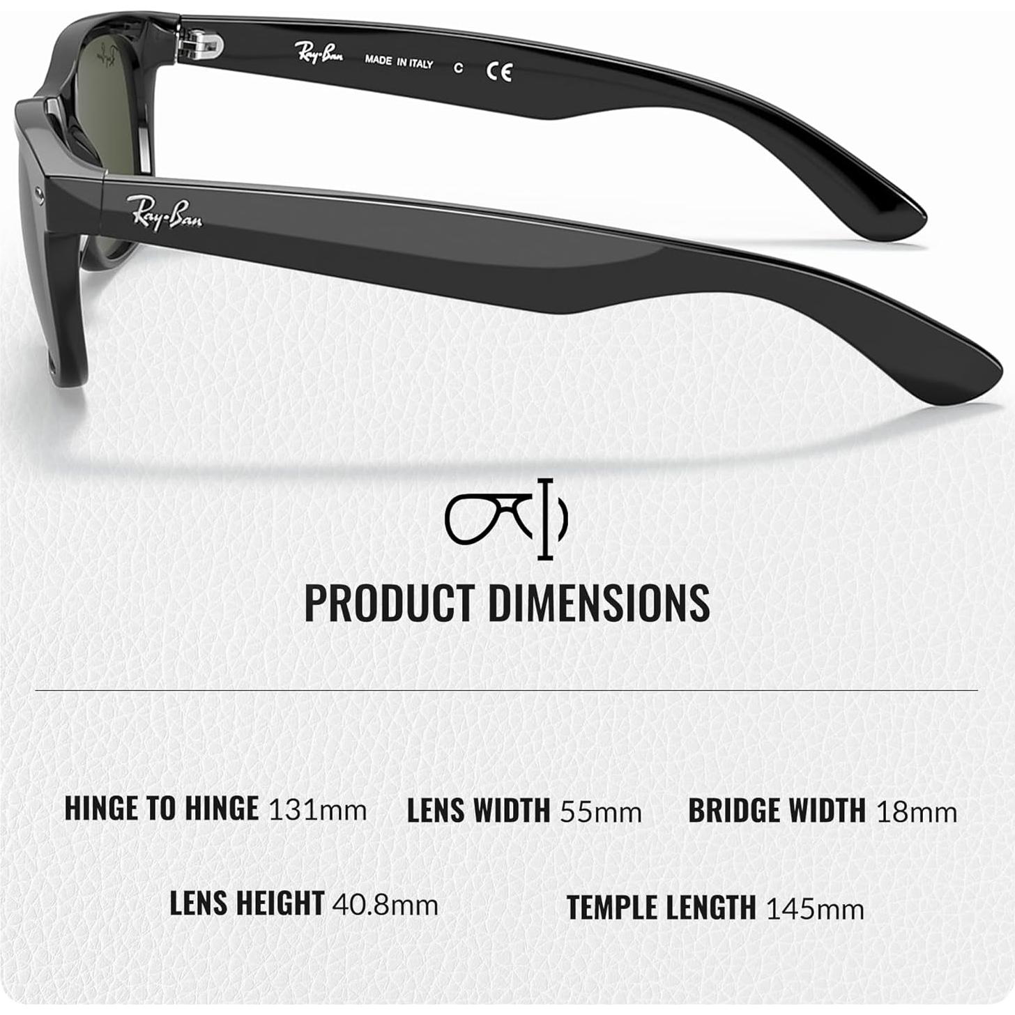 Gafas de sol Ray-Ban RB2132 New Wayfarer 55mm Marco Negro