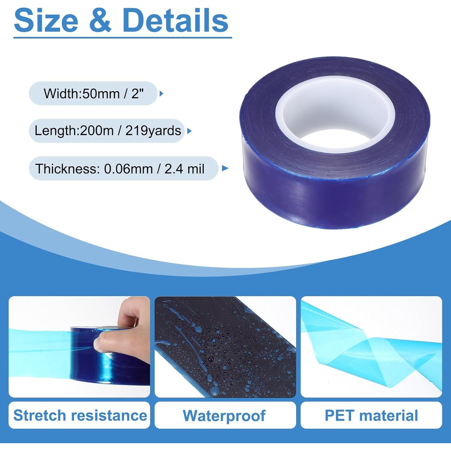 Cinta Protectora Removible PATIKIL 5cm x 200m Azul PE