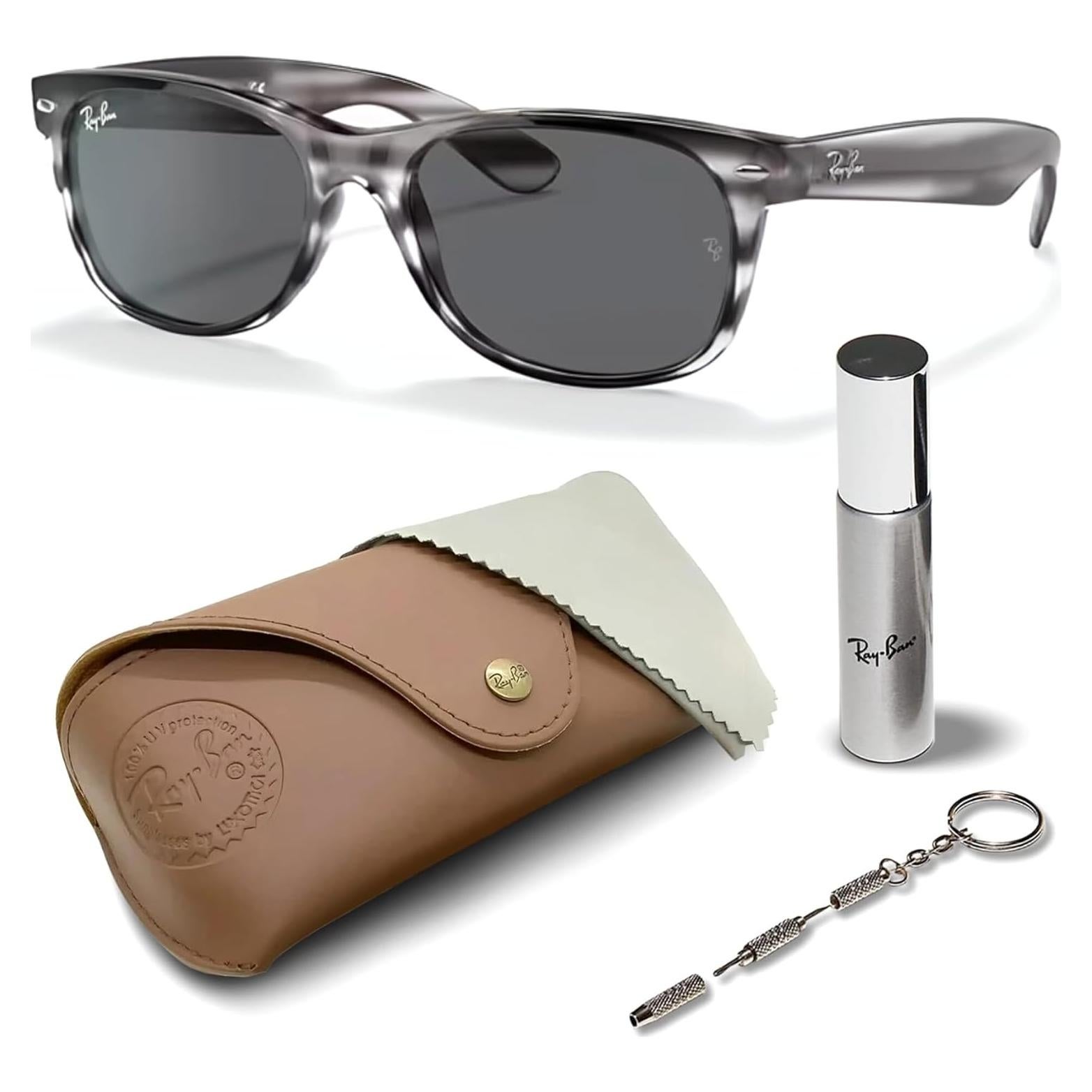 Gafas de Sol Ray-Ban New Wayfarer Cuadradas 55mm Gris