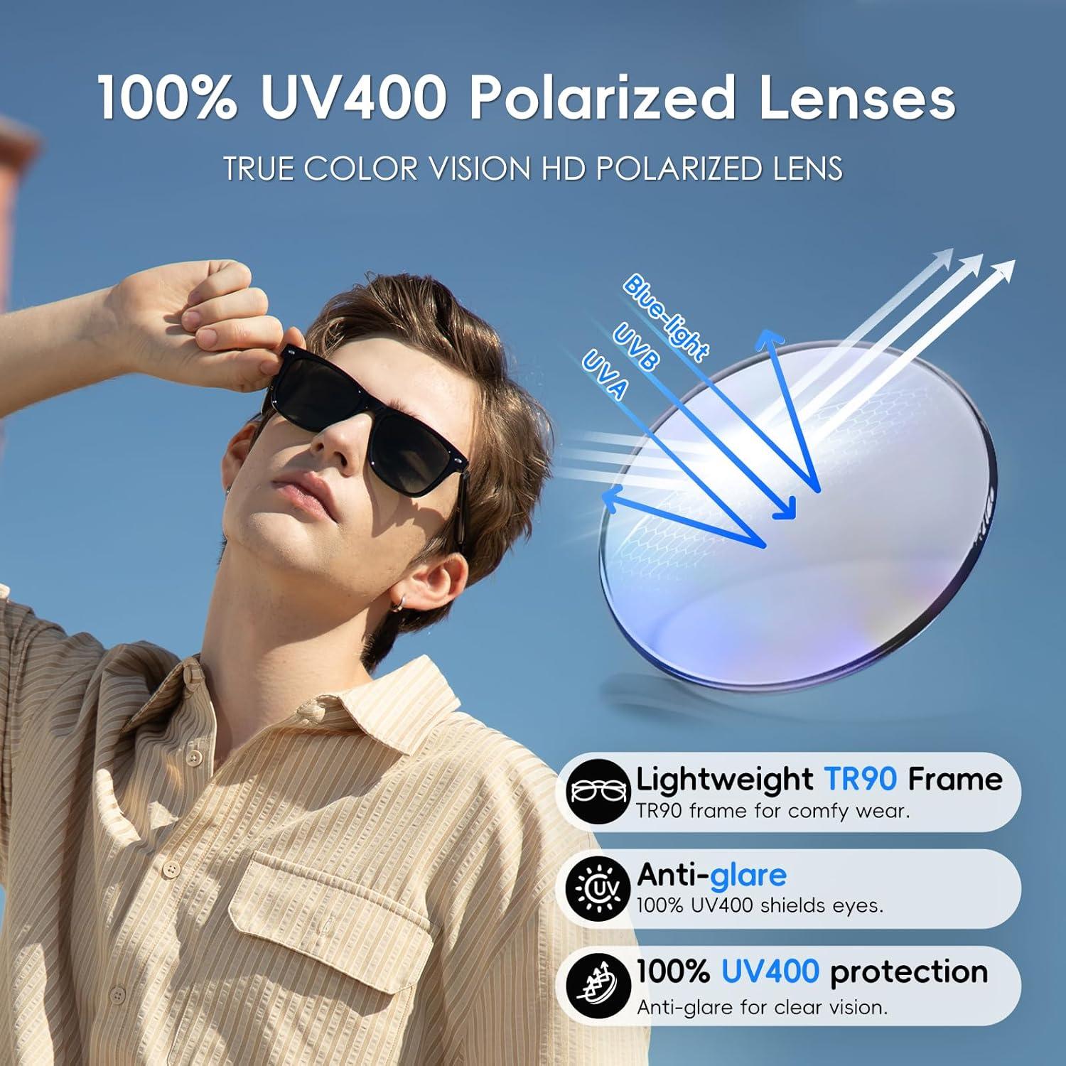 Gafas AI GetD GG13 con Lentes Polarizados y Bluetooth