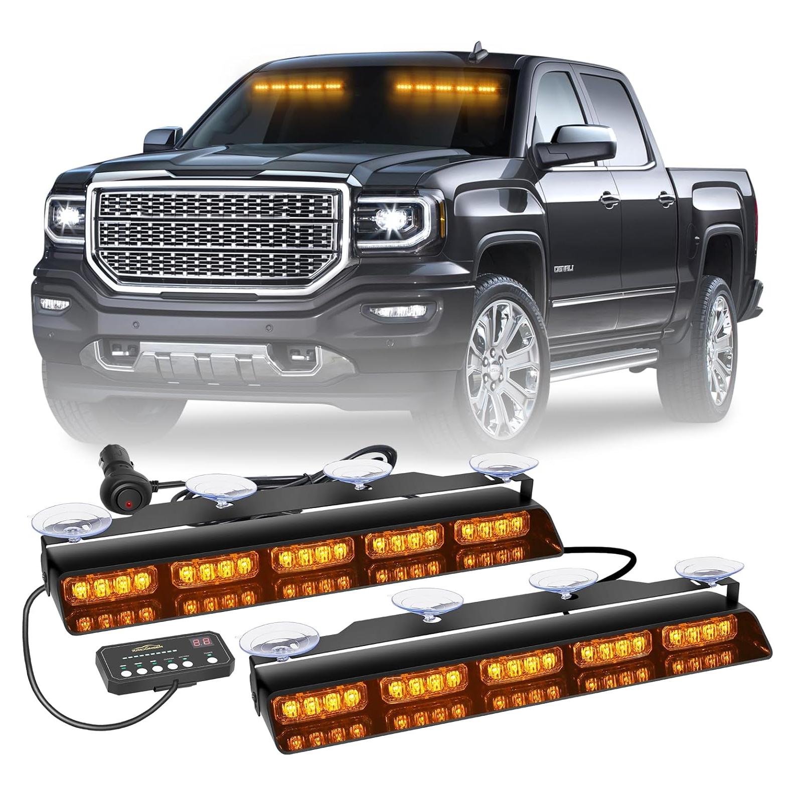 Luces Estroboscópicas Ámbar XRIDONSEN 2x 40 LED 1.90kg