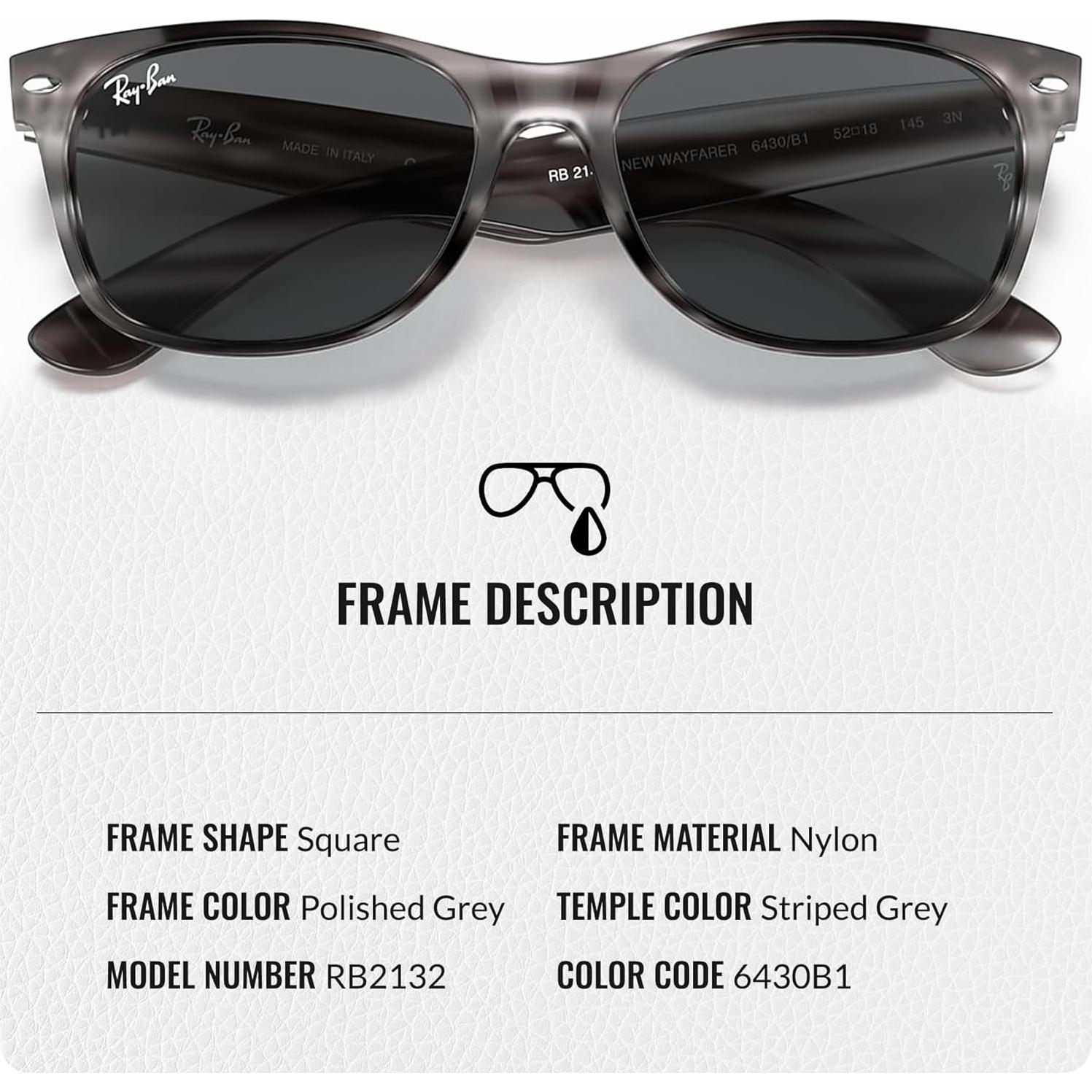 Gafas de Sol Ray-Ban New Wayfarer Cuadradas 58mm