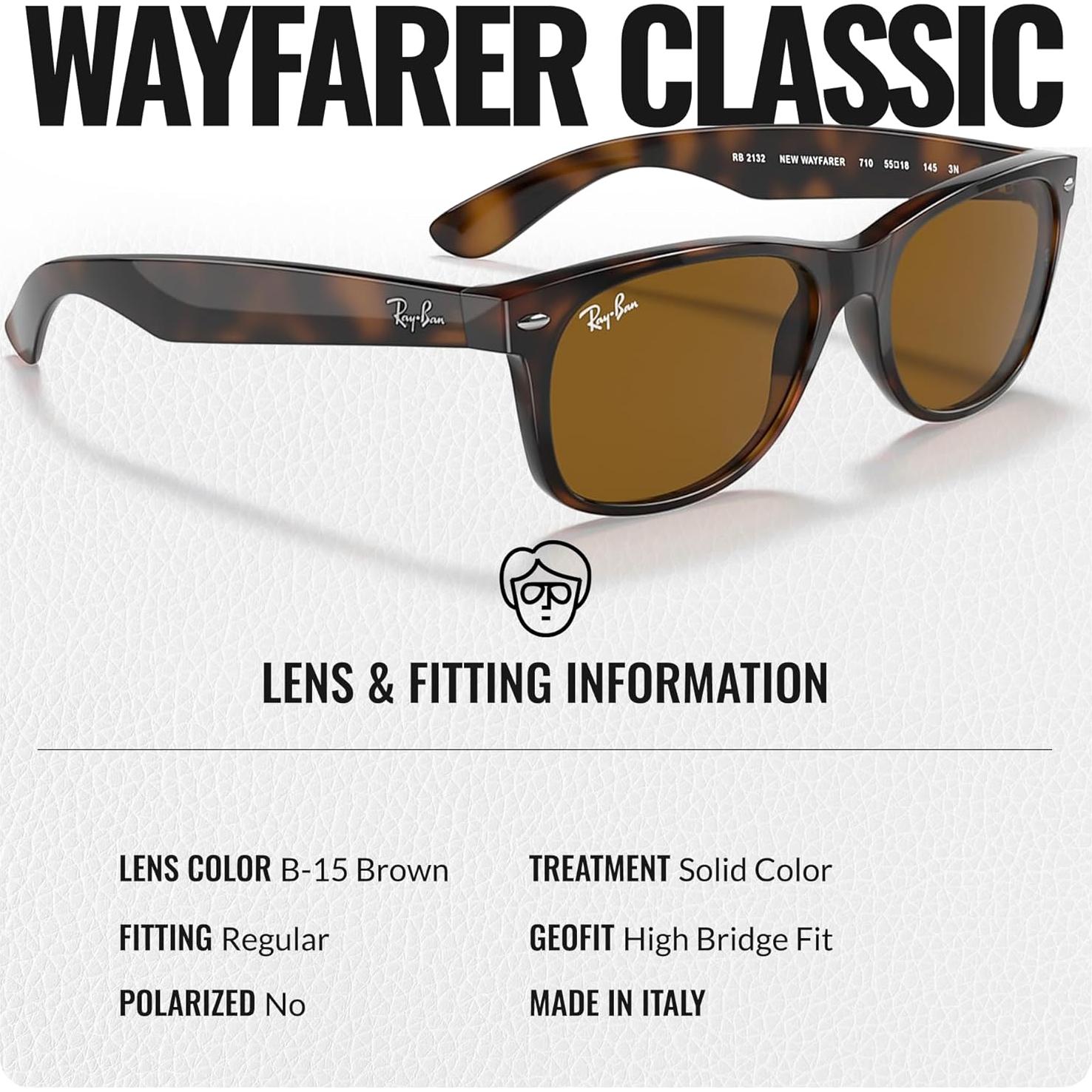 Gafas de Sol Ray-Ban RB2132 New Wayfarer Cuadradas