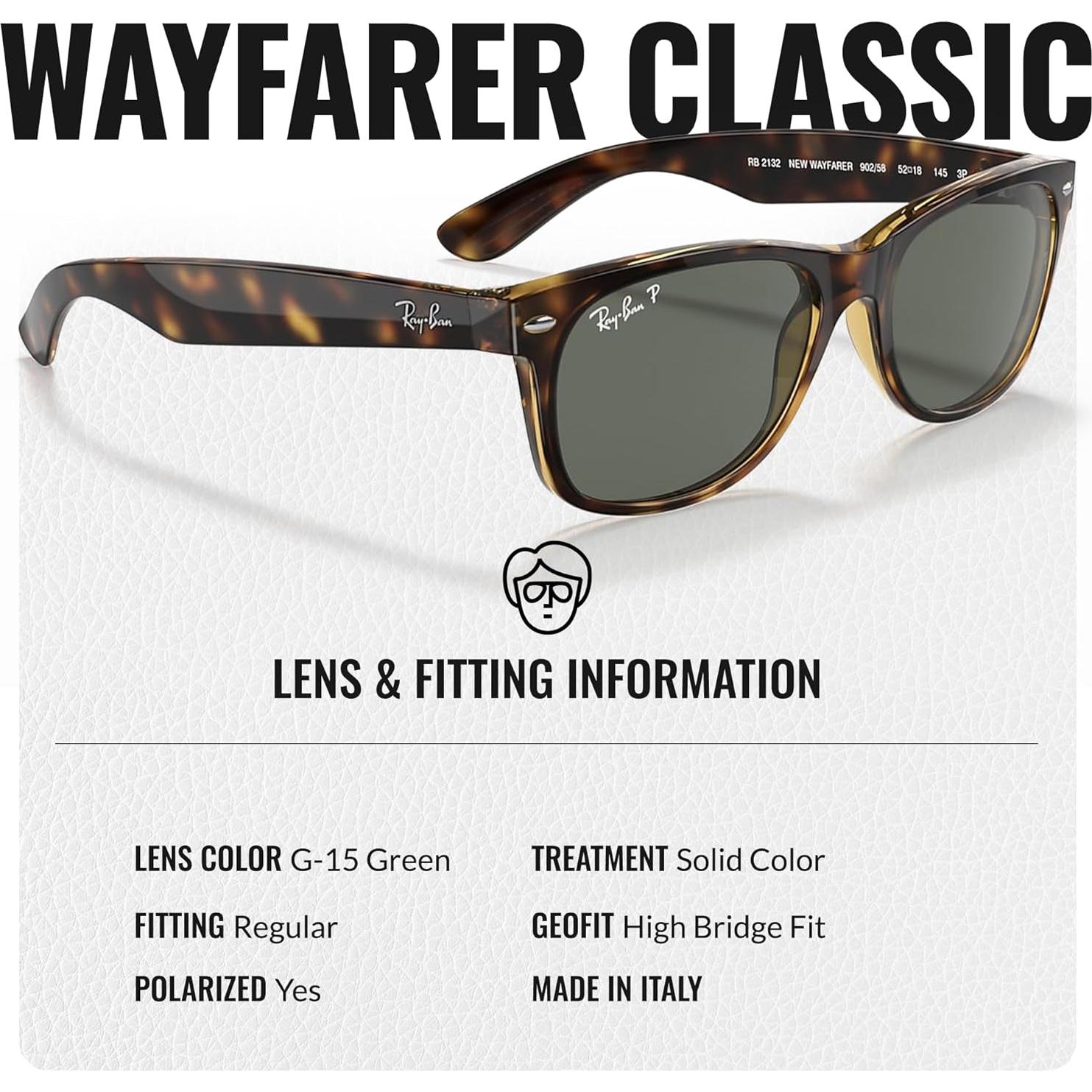 Gafas de Sol Ray-Ban RB2132 New Wayfarer Polarizadas