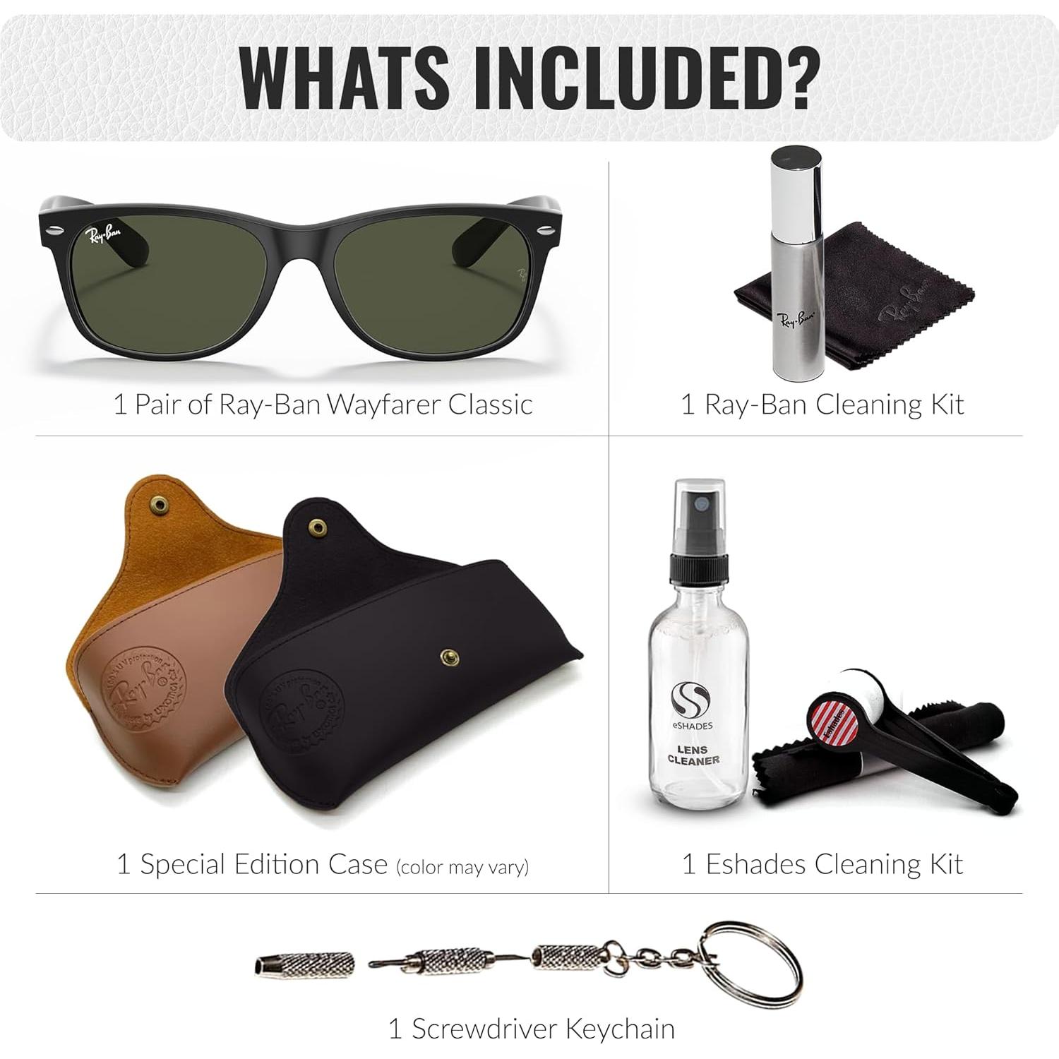 Gafas de Sol Ray-Ban RB2132 New Wayfarer Cuadradas 58mm