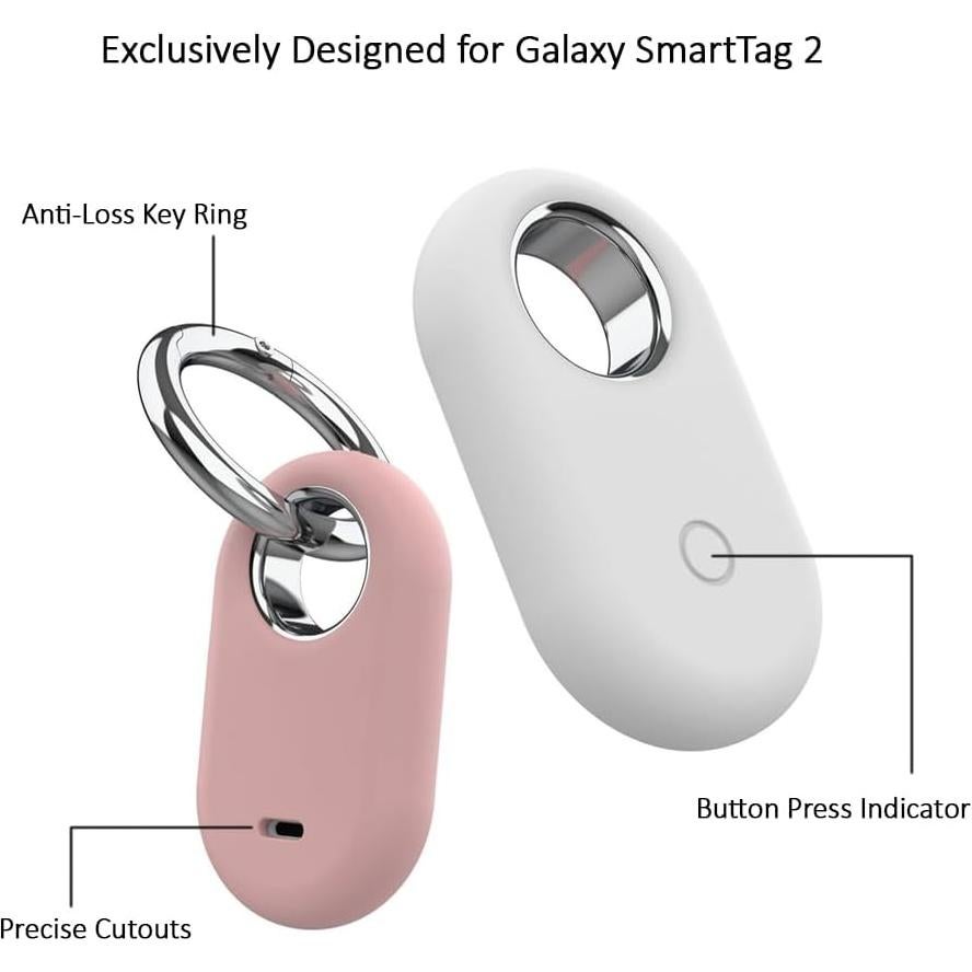 Paquete de 4 fundas de silicona Luckybay para SmartTag2 2023